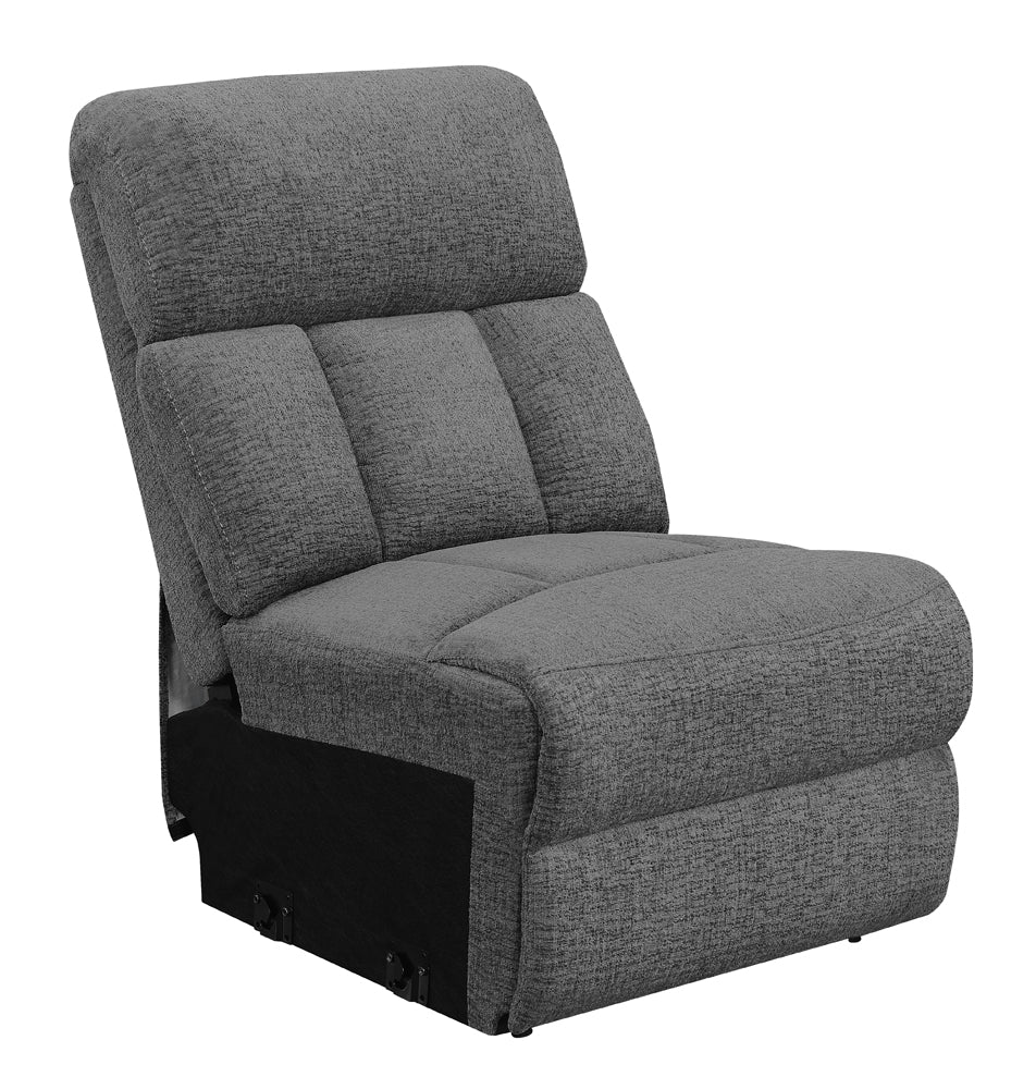 Dar Furniture - Coaster - Bahrain Upholstered Armless Chair Charcoal - 609540AC