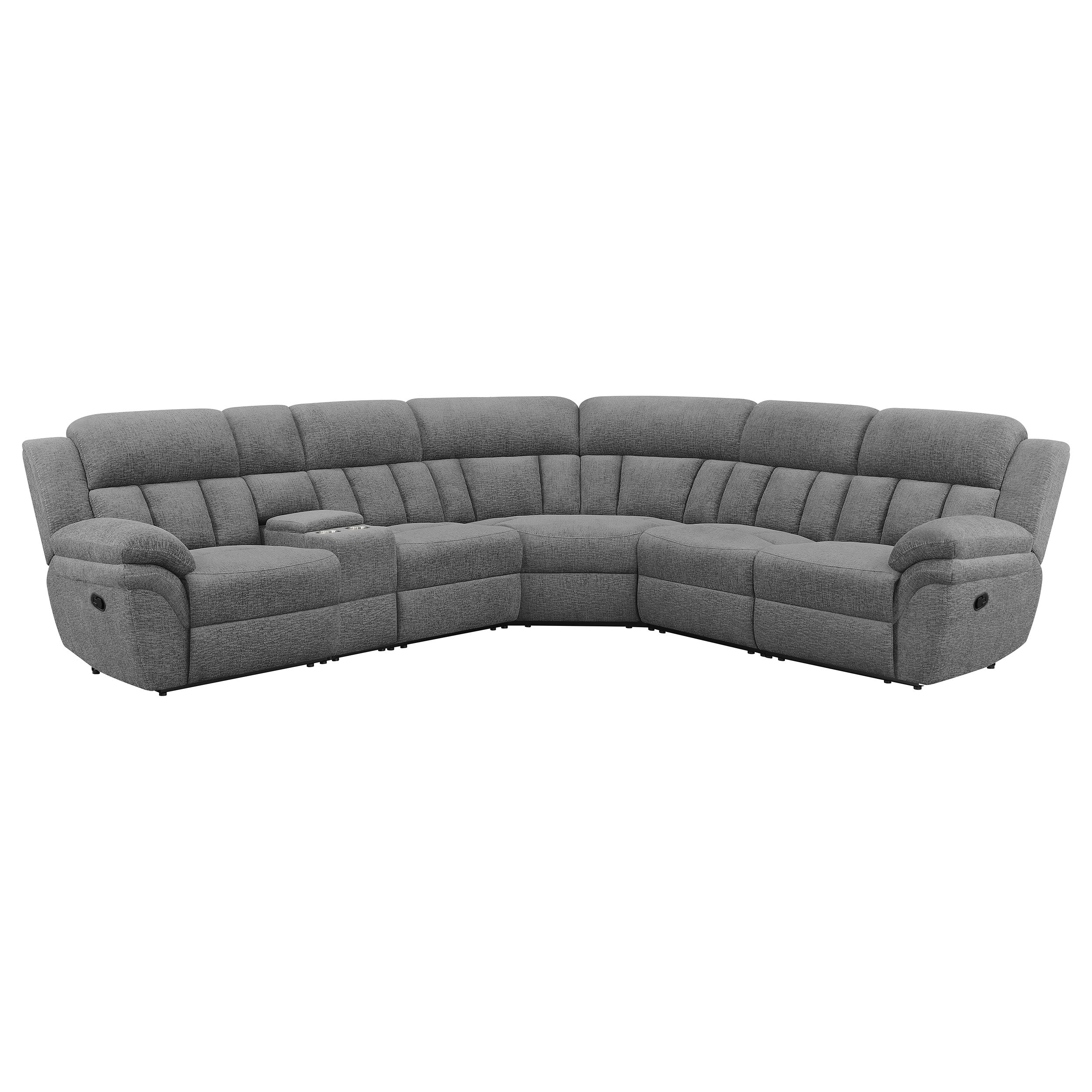 Dar Furniture - Coaster - Bahrain 6-piece Modular Reclining Sectional Sofa Charcoal - 609540