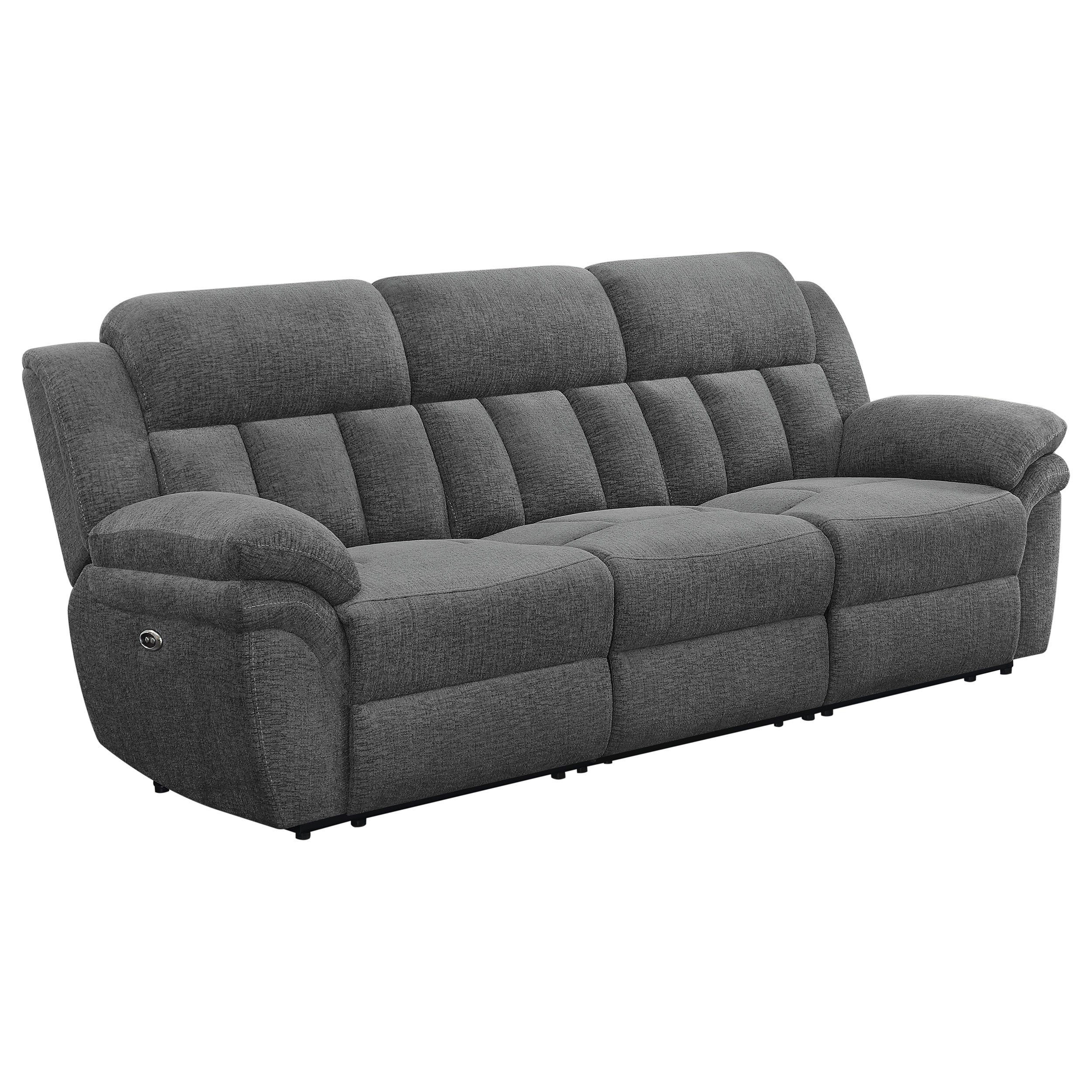 Dar Furniture - Coaster - Bahrain Upholstered Power Sofa Charcoal - 609541P