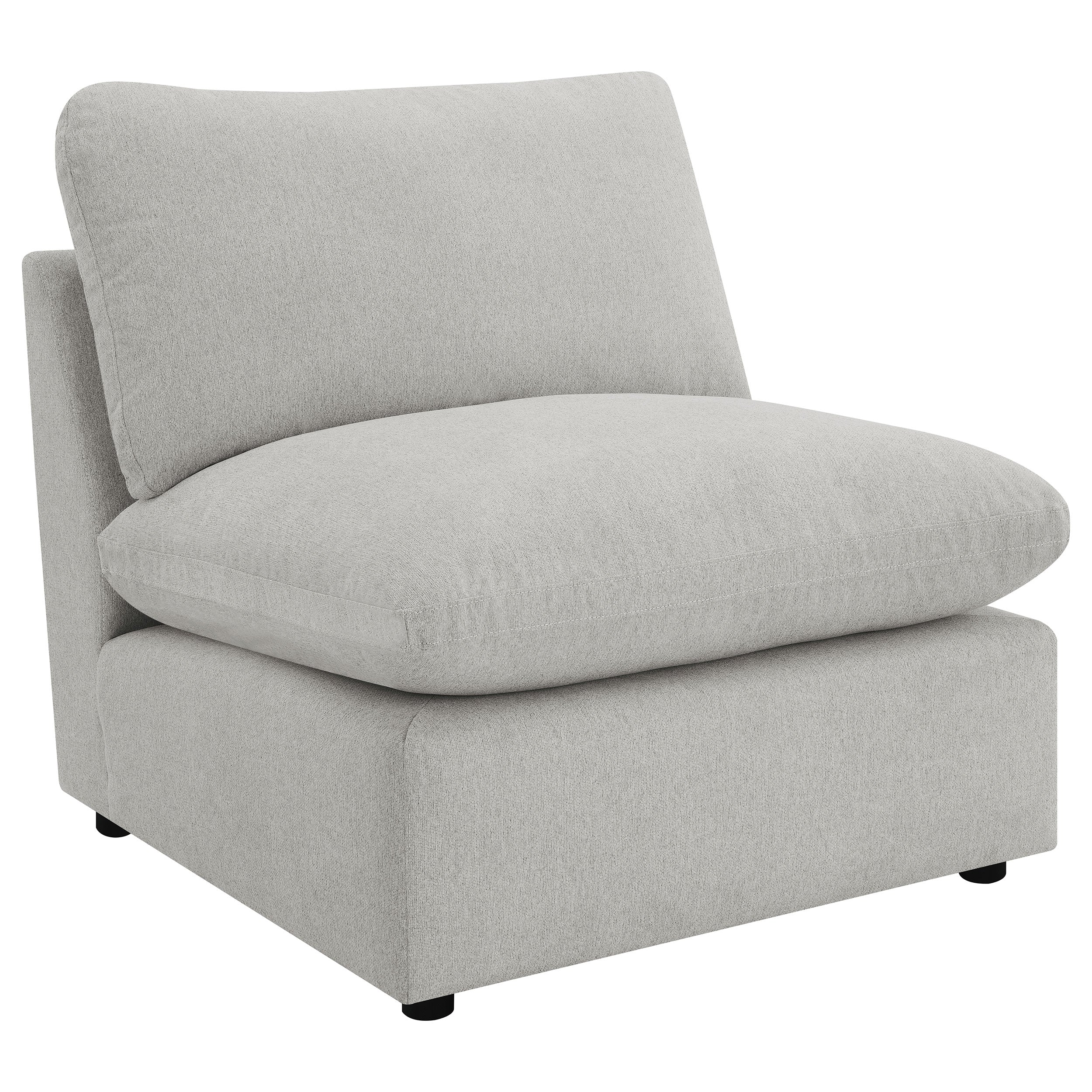 Dar Furniture - Coaster - Collins Modular Armless Chair Grey - 609560AC