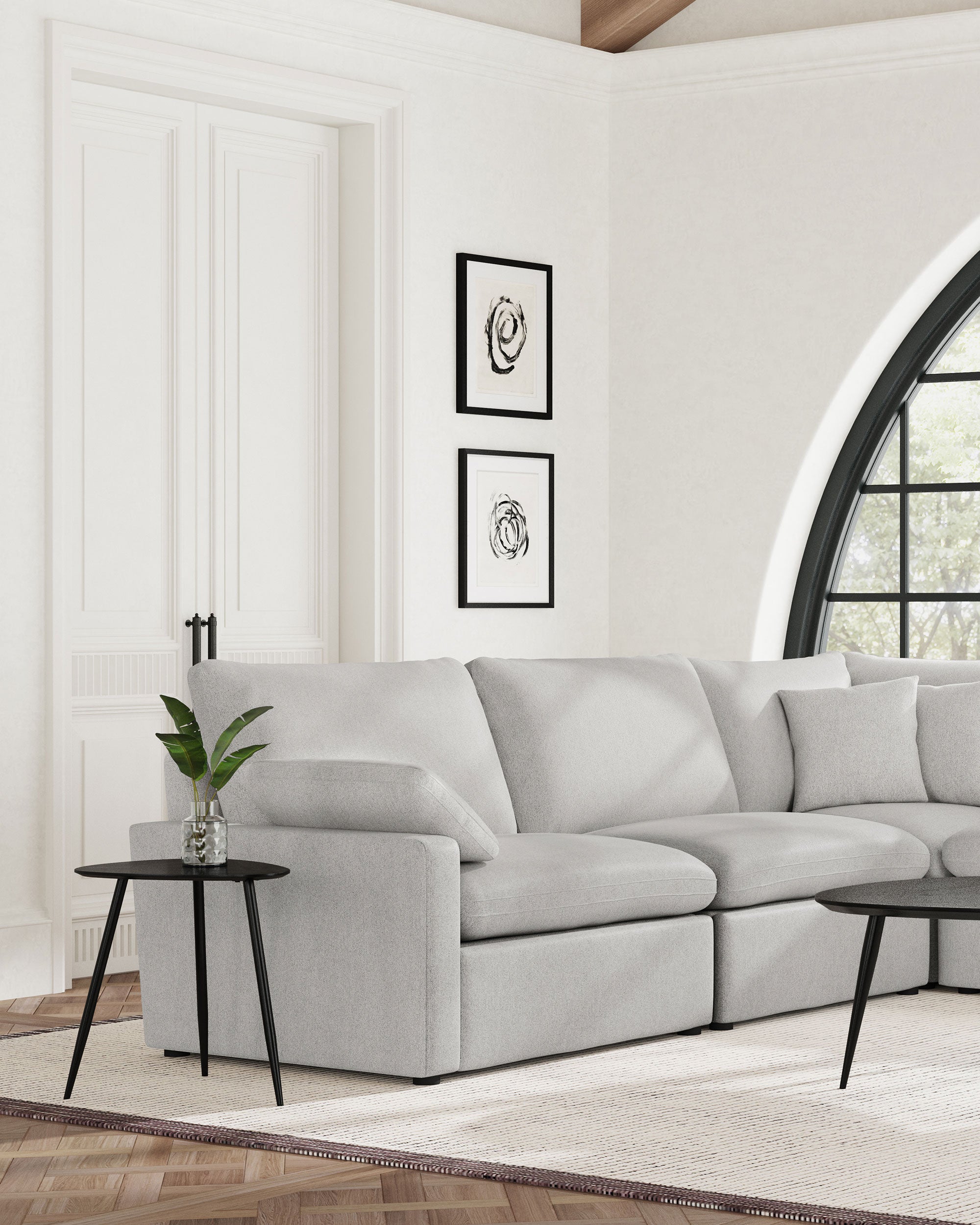 Collins Modular LAF Power Recliner Grey