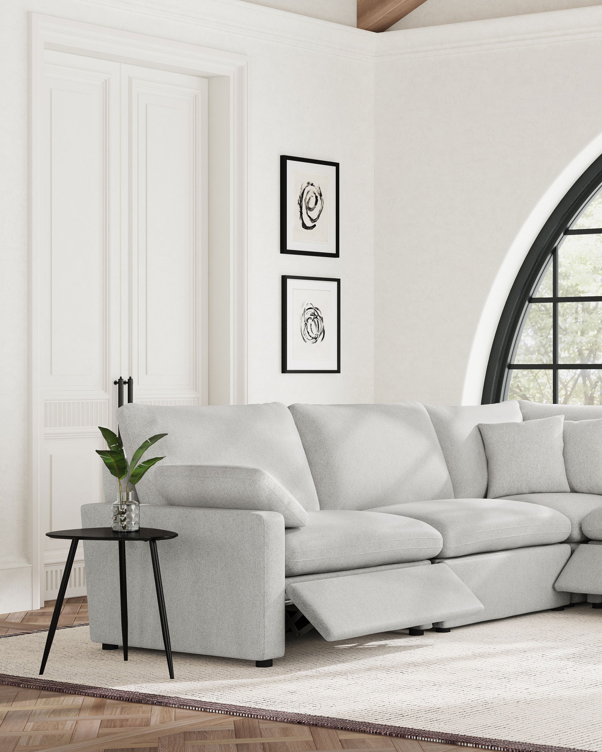 Collins Modular LAF Power Recliner Grey