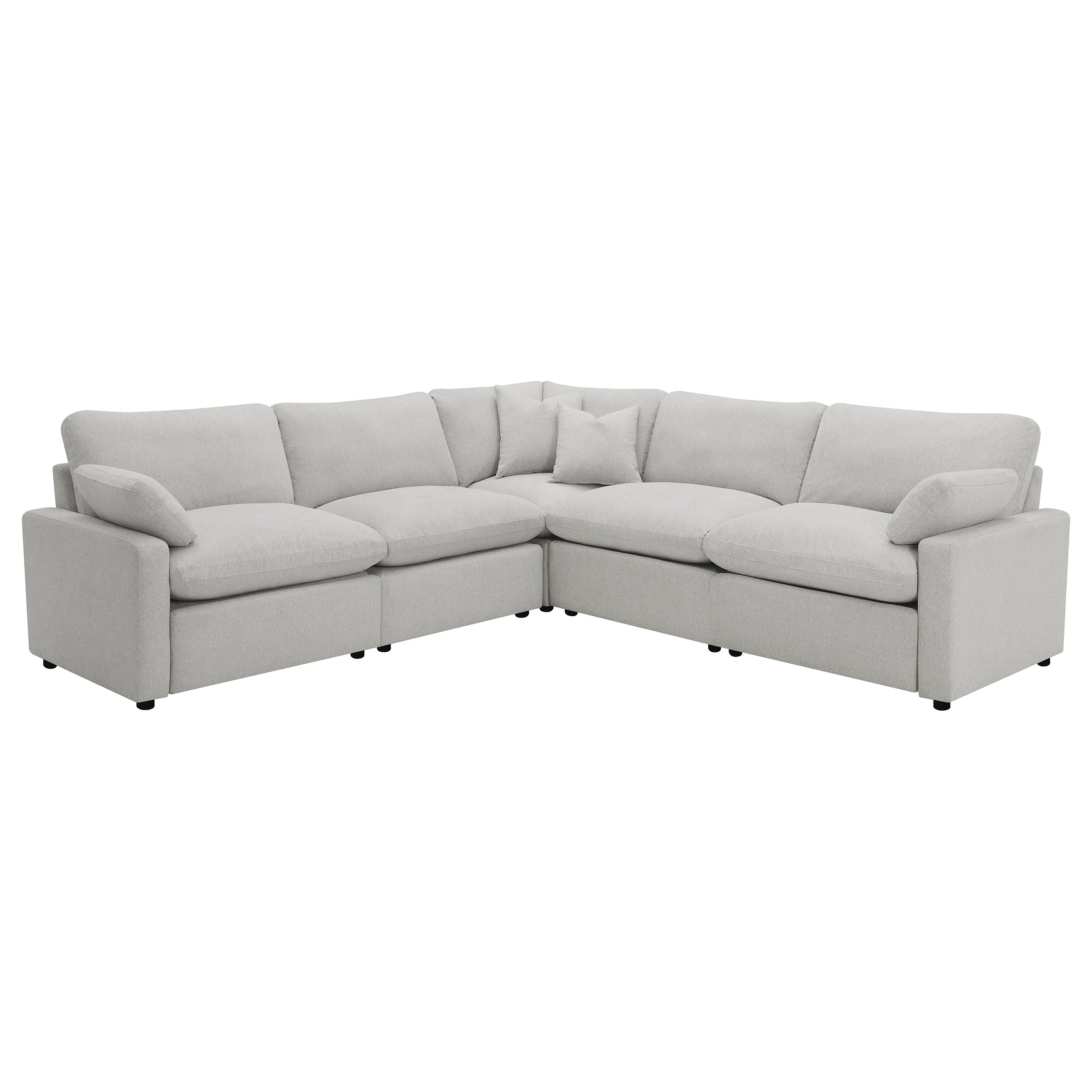 Dar Furniture - Coaster - Collins 5-piece Modular Power Reclining Sectional Grey - 609560P