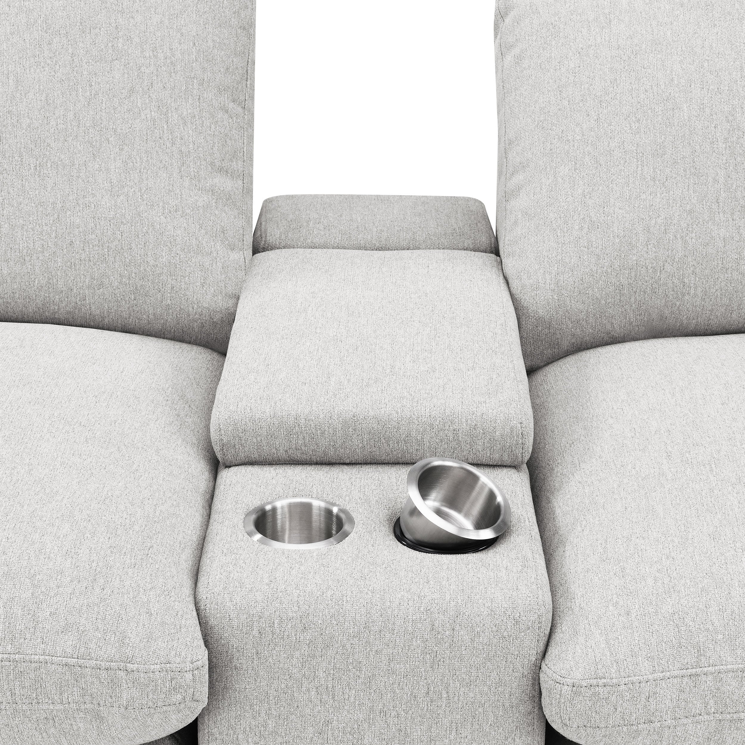 Collins 5-Piece Power Reclining Home Theater Seating Grey