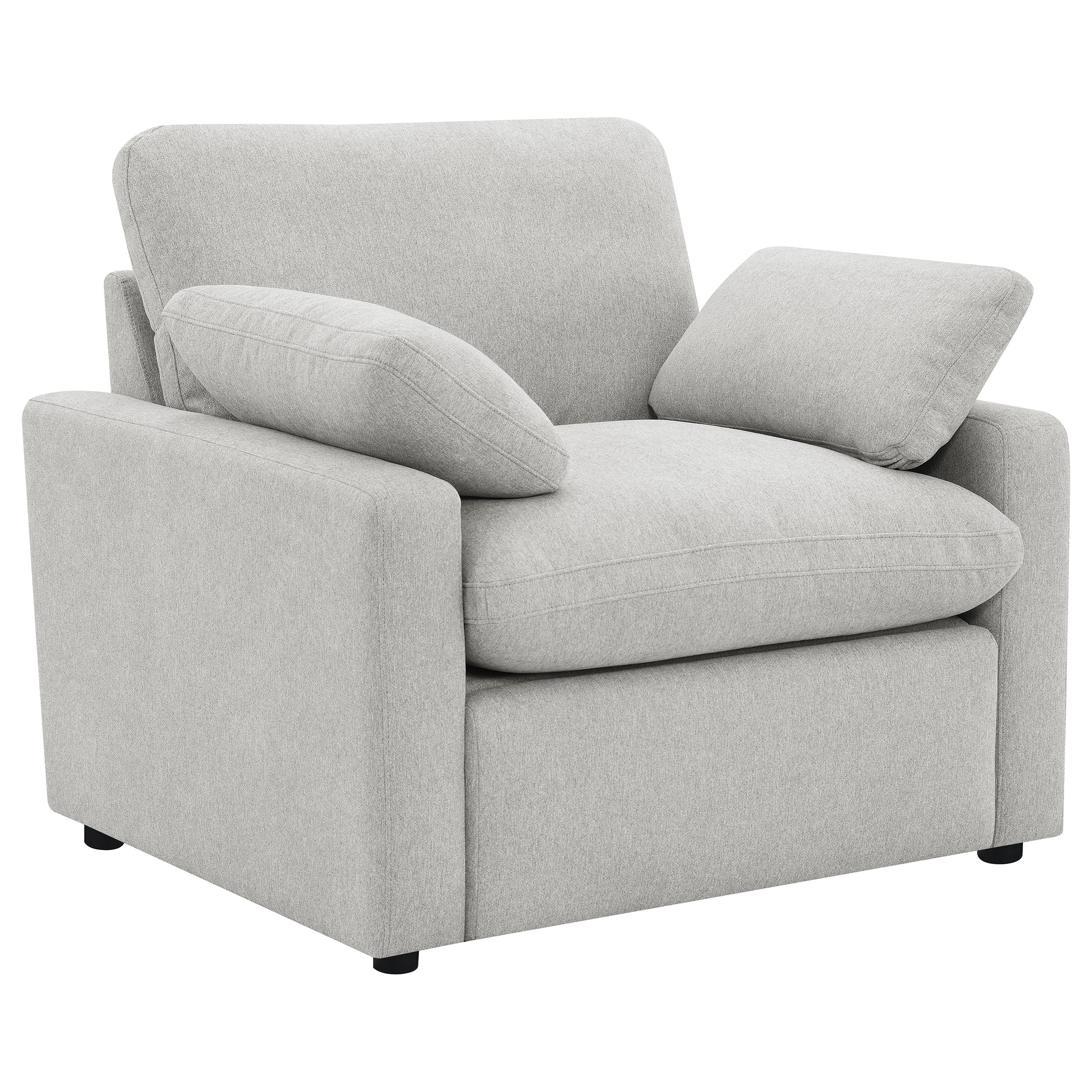 Dar Furniture - Coaster - Collins Upholstered Power Recliner Chair Grey - 609563P