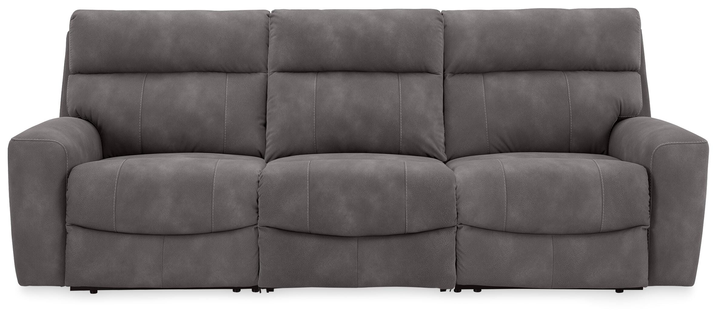 Dar Furniture - Ashley Furniture - Next-Gen Durapella 3-Piece Power Reclining Sectional - 3-Piece Power Reclining Sectional / Slate - 61003S9