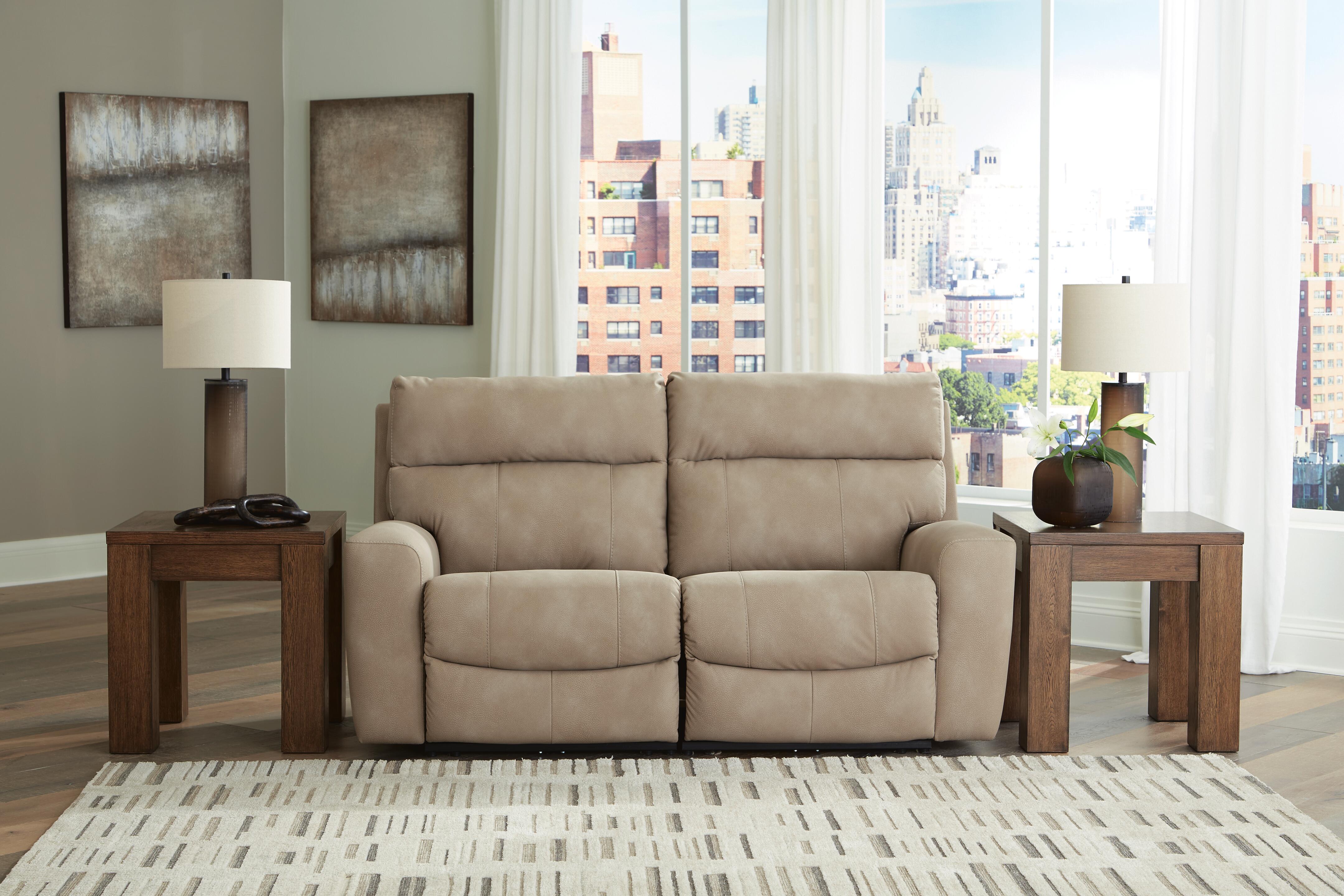 Dar Furniture - Ashley Furniture - Next-Gen Durapella 2-Piece Power Reclining Sectional Loveseat - 2-Piece Power Reclining Sectional Loveseat / Sand - 61004S1