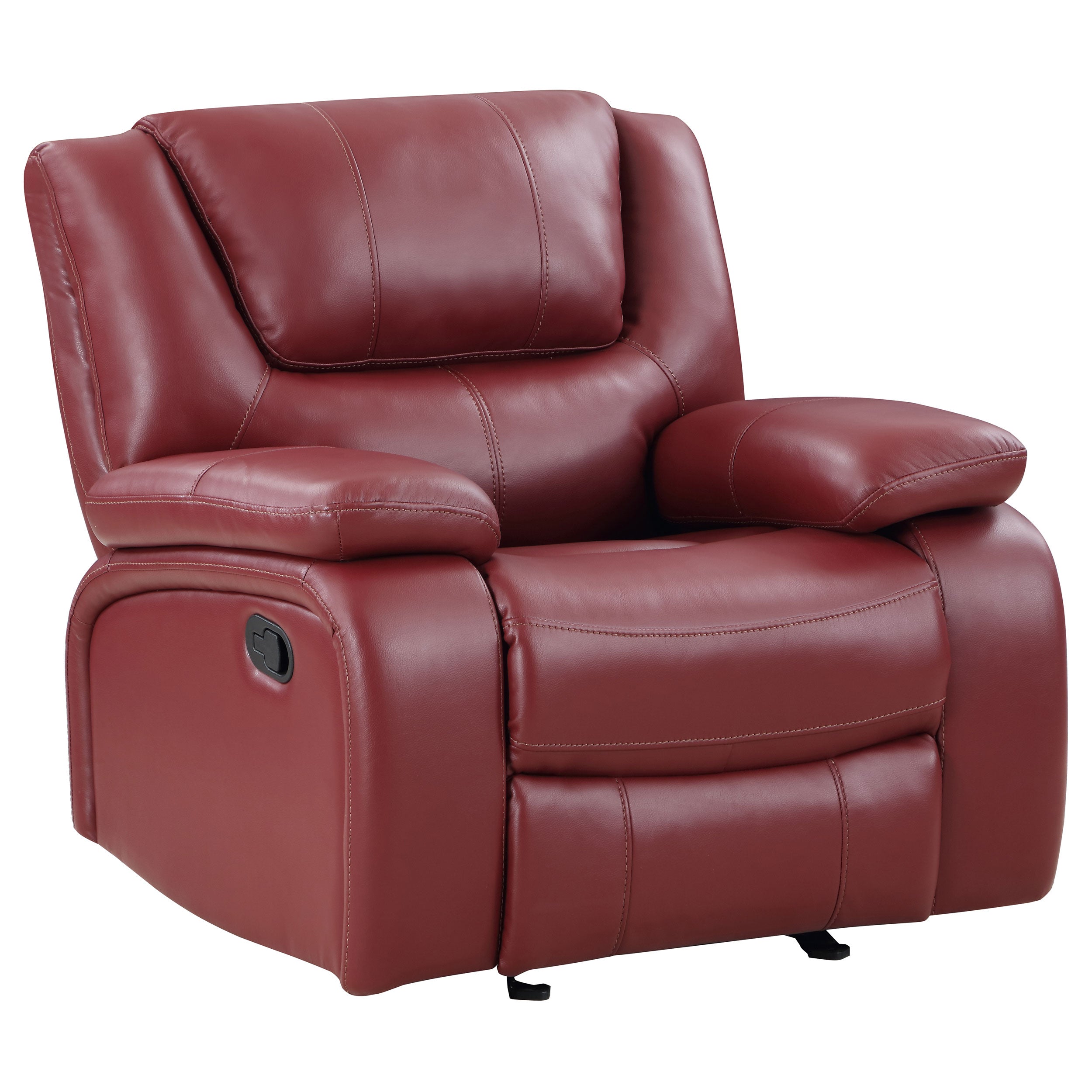 Dar Furniture - Coaster - Camila Upholstered Glider Recliner Chair Red - 610243