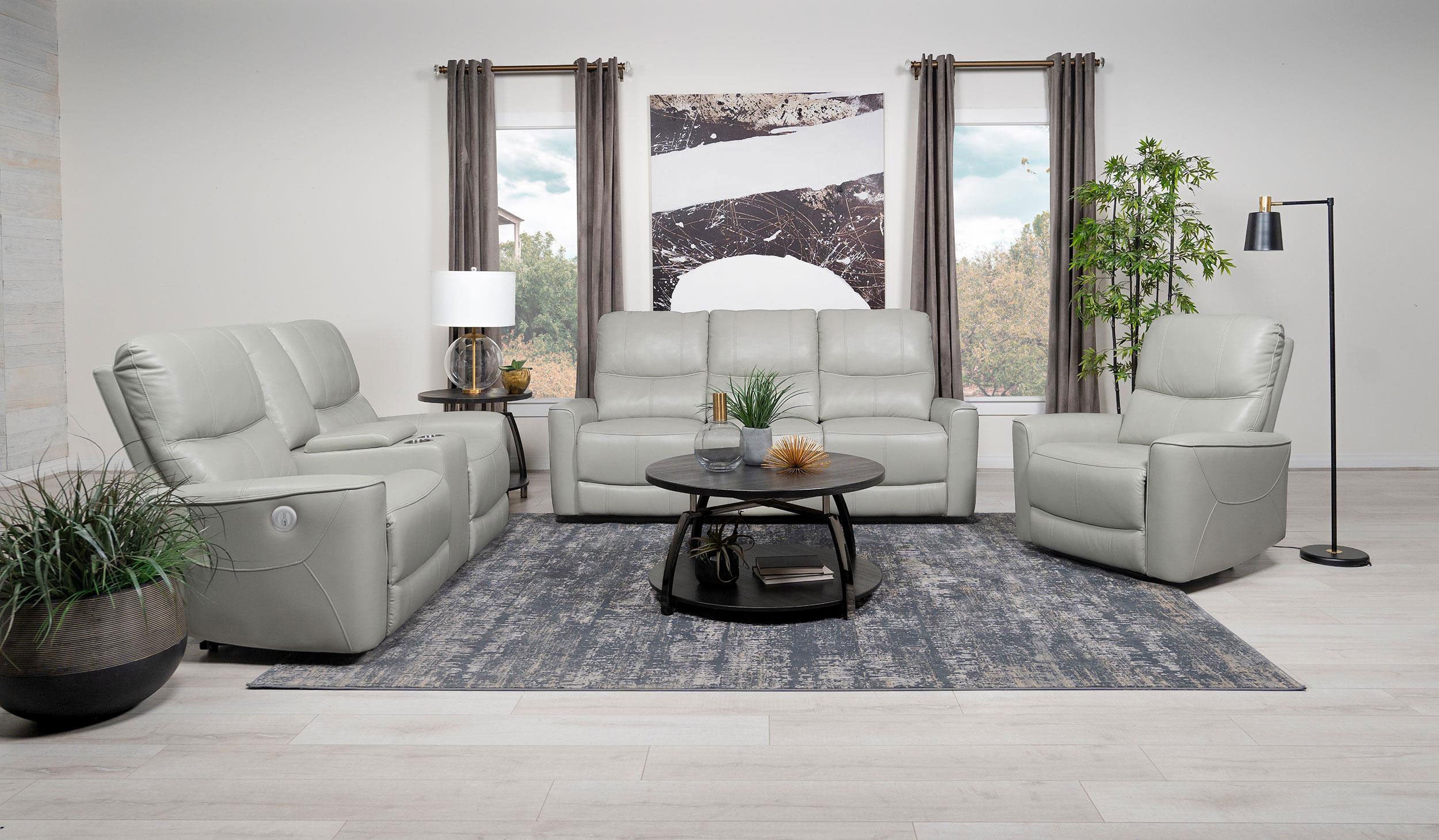 Dar Furniture - Coaster - Greenfield 3-piece Power Reclining Sofa Set Dove Grey - 610261P-S3
