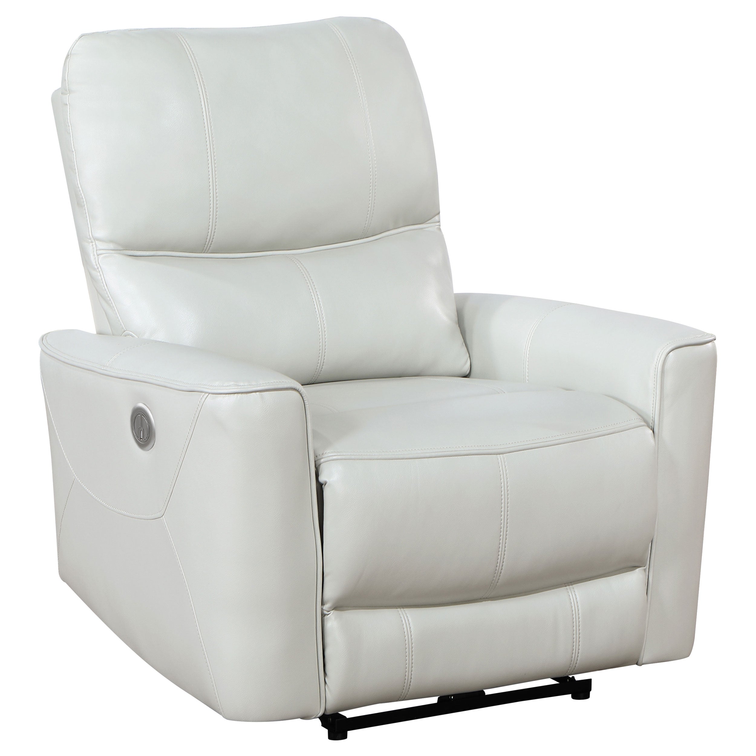 Dar Furniture - Coaster - Greenfield Upholstered Power Recliner Chair Dove Grey - 610263P