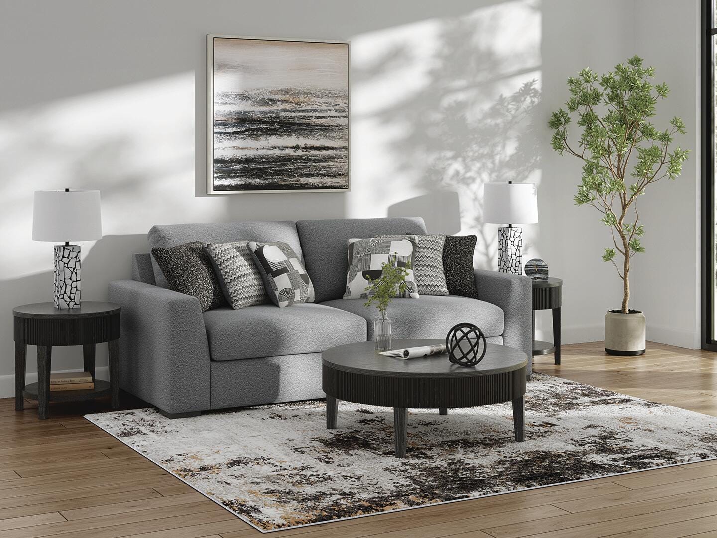 Dar Furniture - Ashley Furniture - Bealton 2-Piece Sectional - RAF 2-Piece Sectional / Salt and Pepper - 61305S1