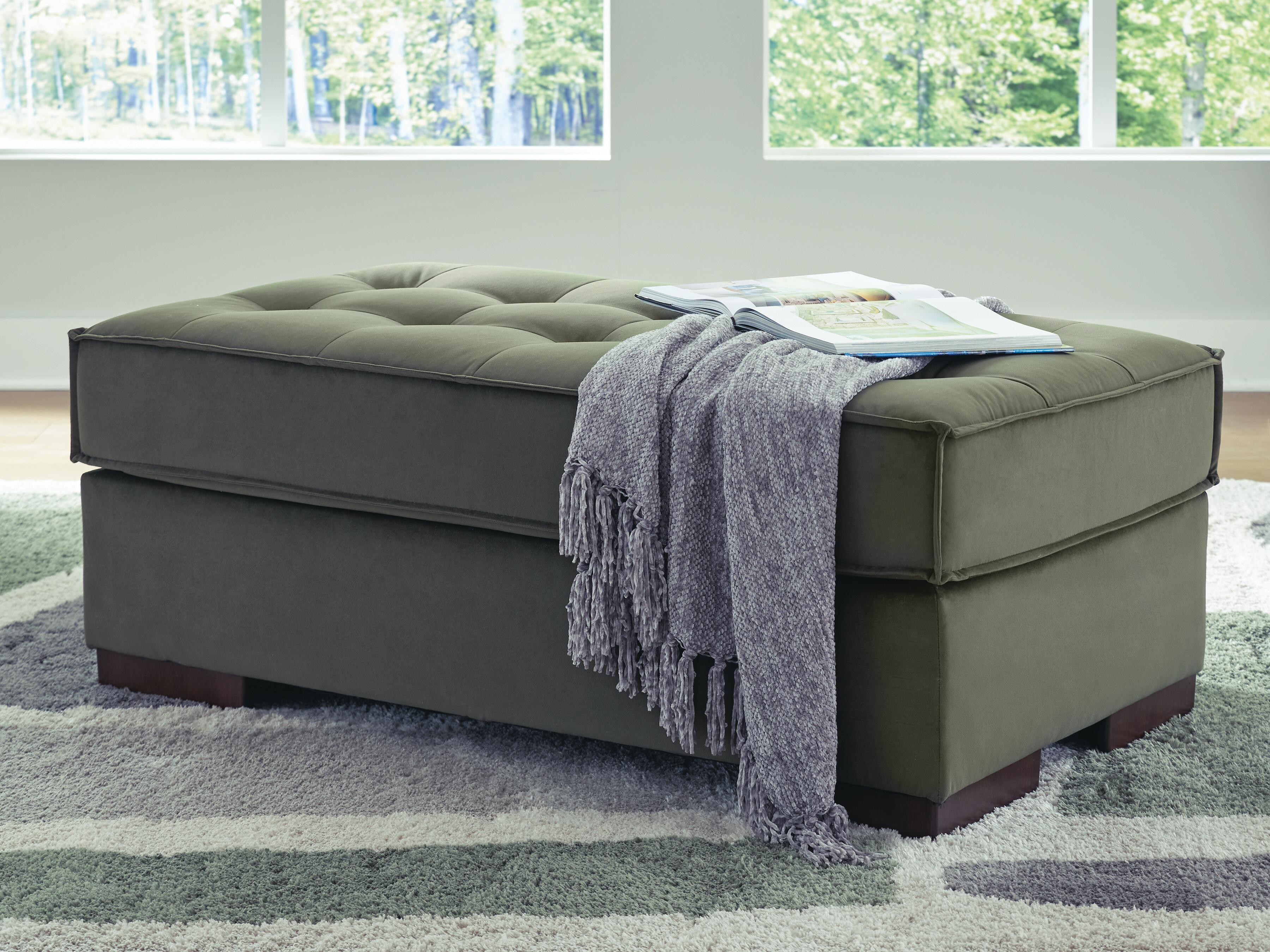 Dar Furniture - Ashley Furniture - Caspian-Town Oversized Accent Ottoman - Oversized Accent Ottoman / Olive - PC6170208