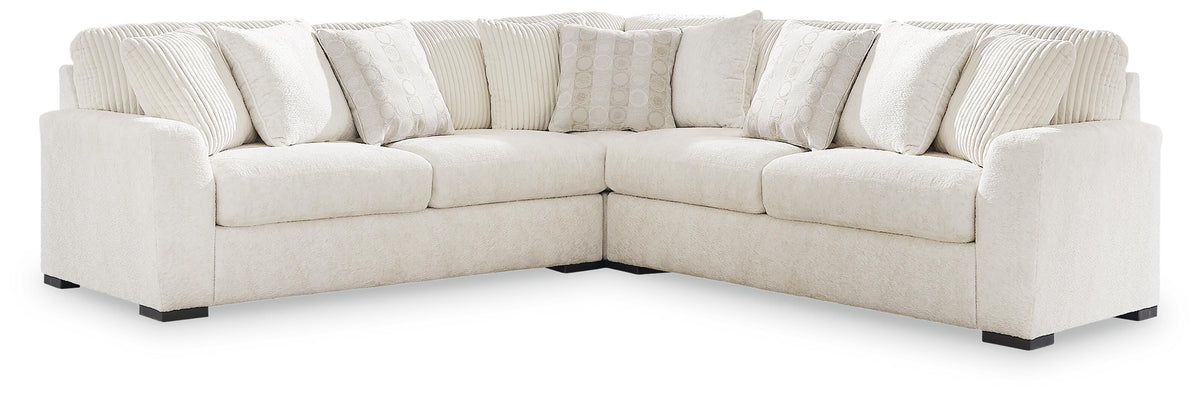 Dar Furniture - Ashley Furniture - Chessington 3-Piece Sectional - LAF 3-Piece Sectional / Ivory - 61904S5