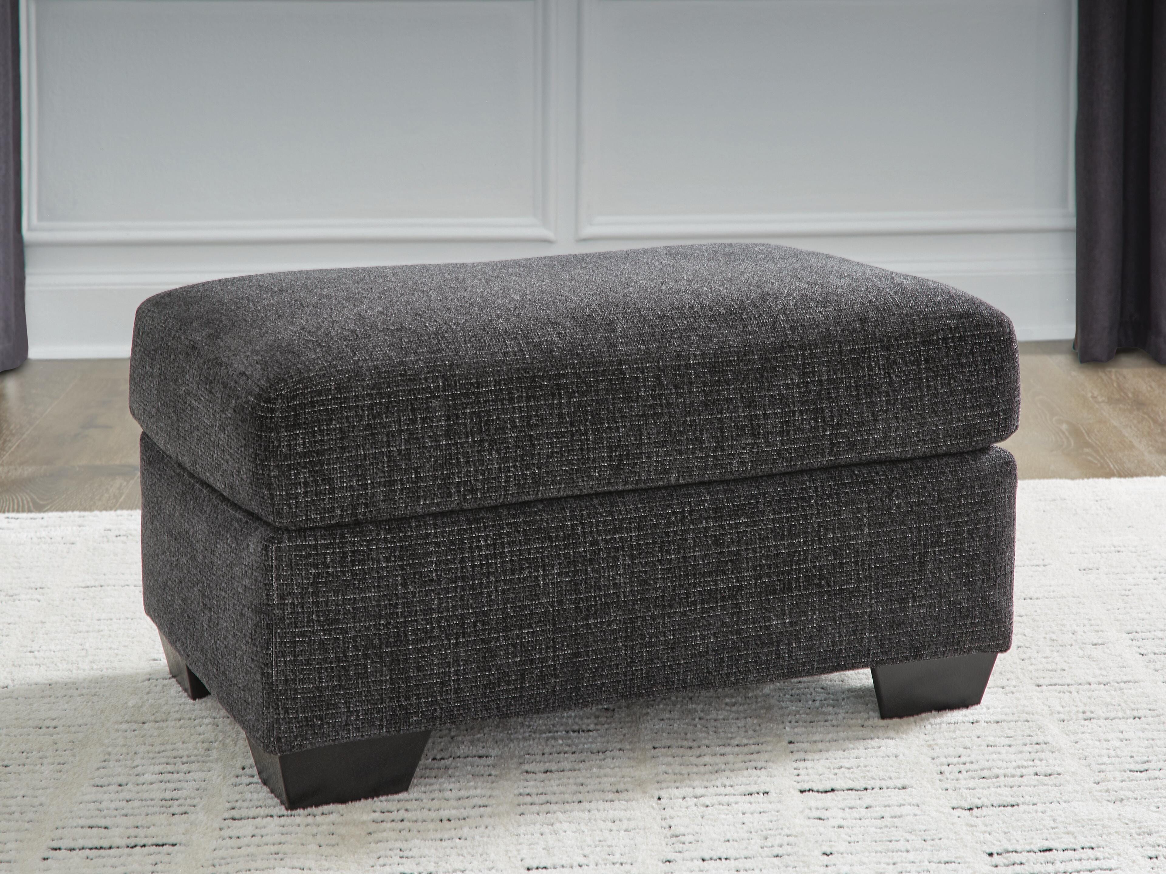 Dar Furniture - Ashley Furniture - Loreo Ottoman - Ottoman / Ebony - 6310114