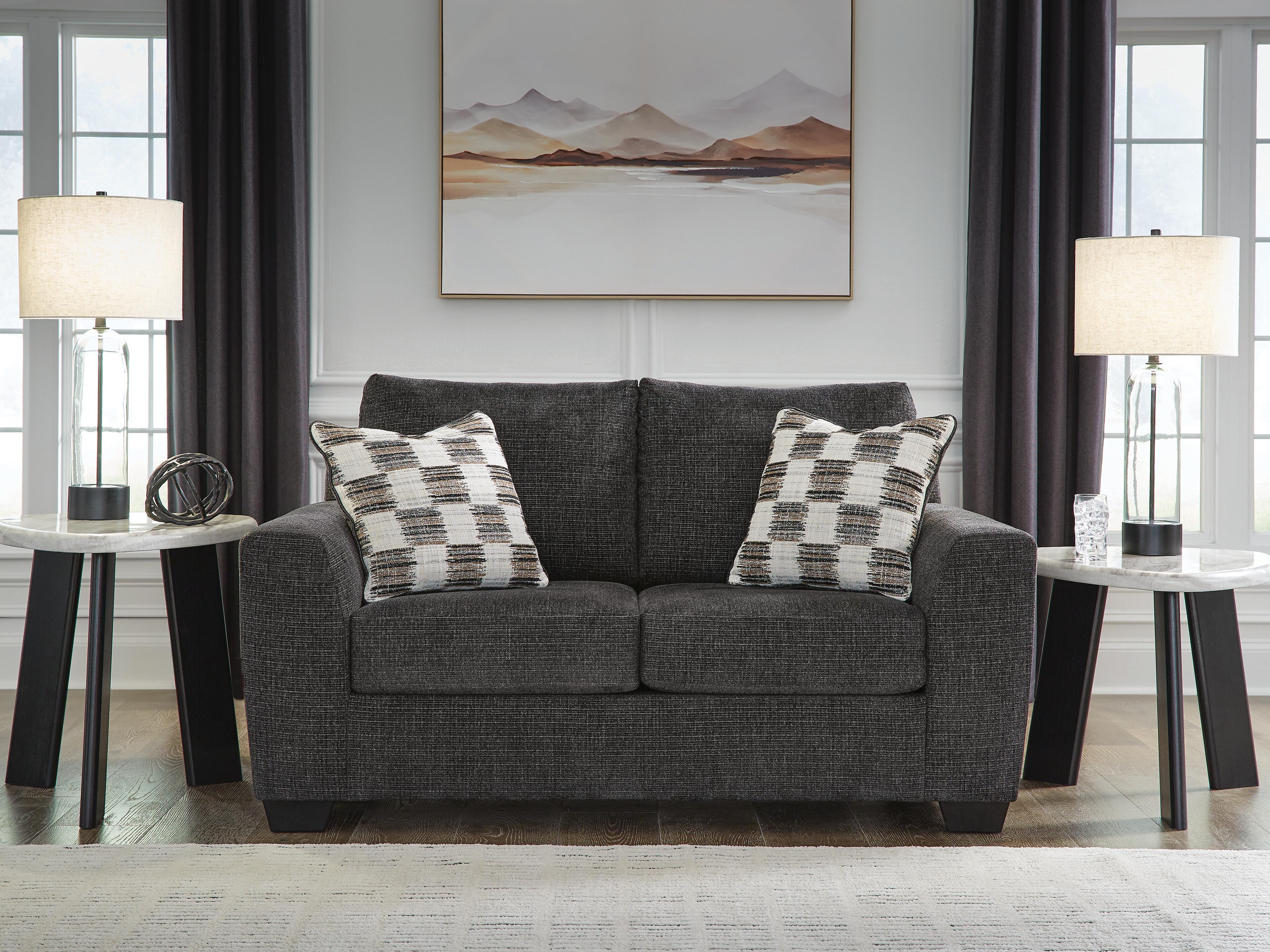 Dar Furniture - Ashley Furniture - Loreo Loveseat - Loveseat / Ebony - 6310135