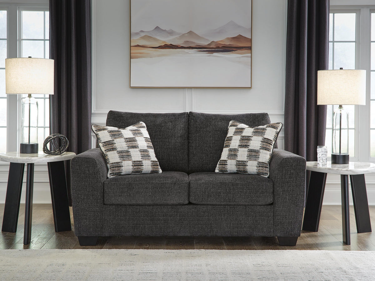 Dar Furniture - Ashley Furniture - Loreo Loveseat - Loveseat / Ebony - 6310135