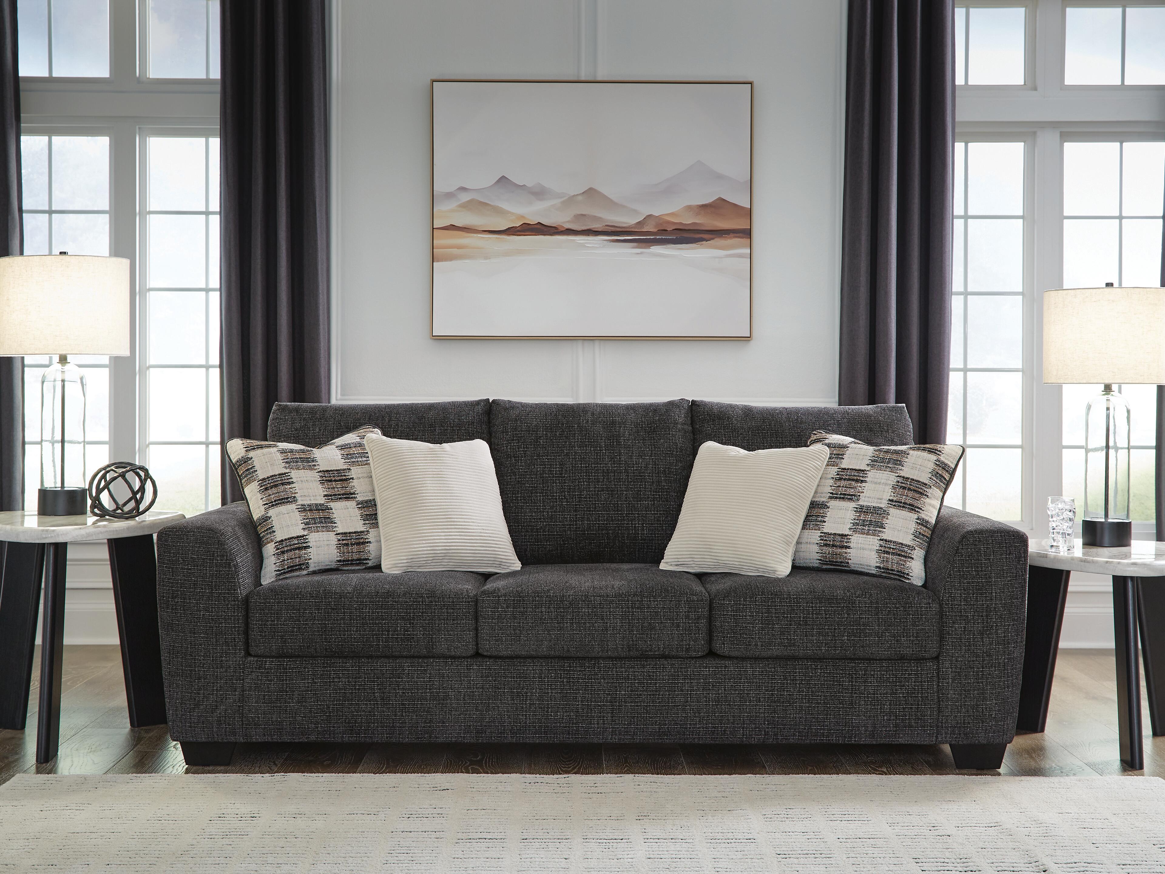 Dar Furniture - Ashley Furniture - Loreo Sofa - Sofa / Ebony - 6310138