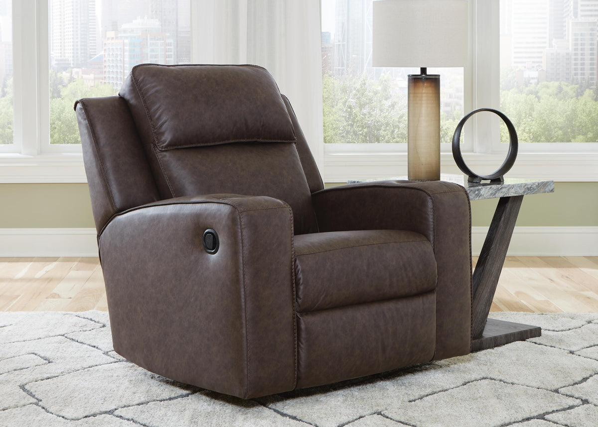 Dar Furniture - Ashley Furniture - Lavenhorne Recliner - Rocker Recliner / Umber - 6330625