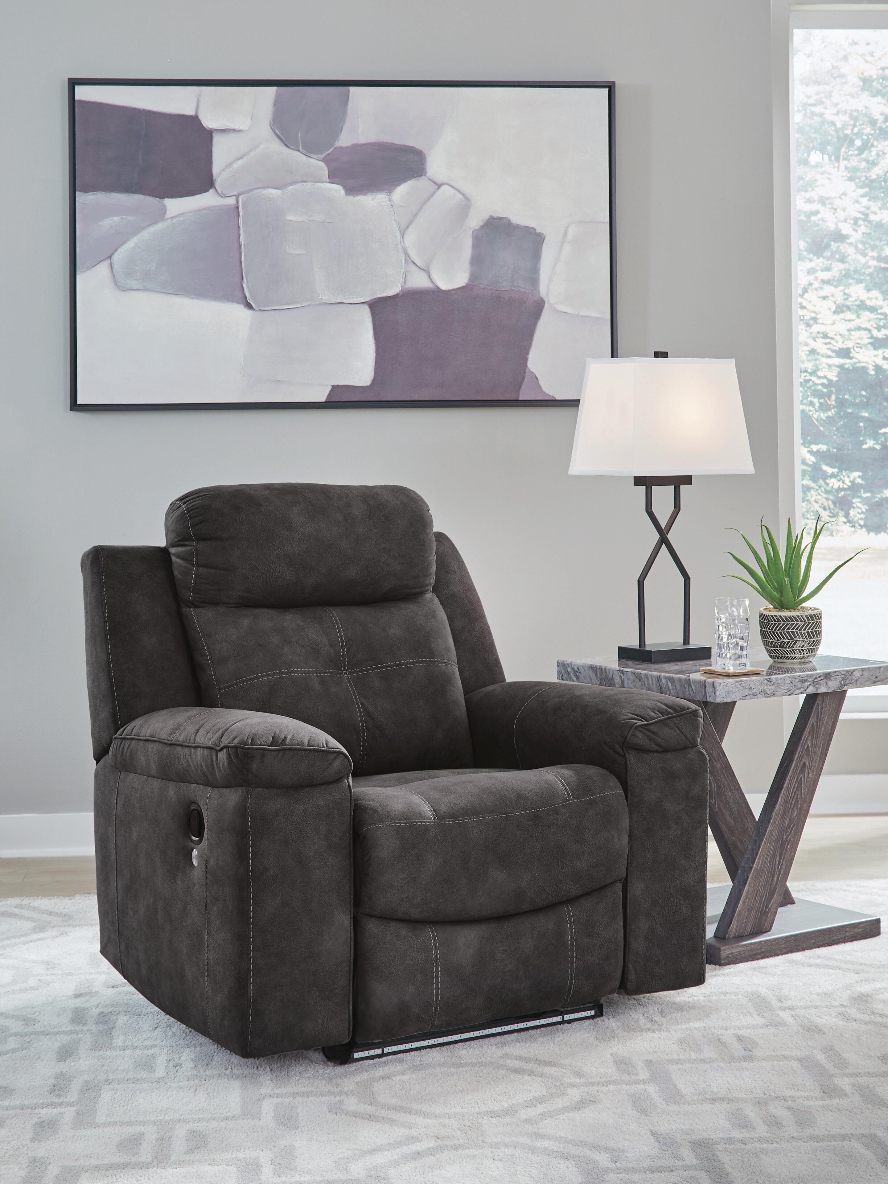Dar Furniture - Ashley Furniture - Brysonview Recliner - Zero Wall Recliner / Charcoal - 6360529