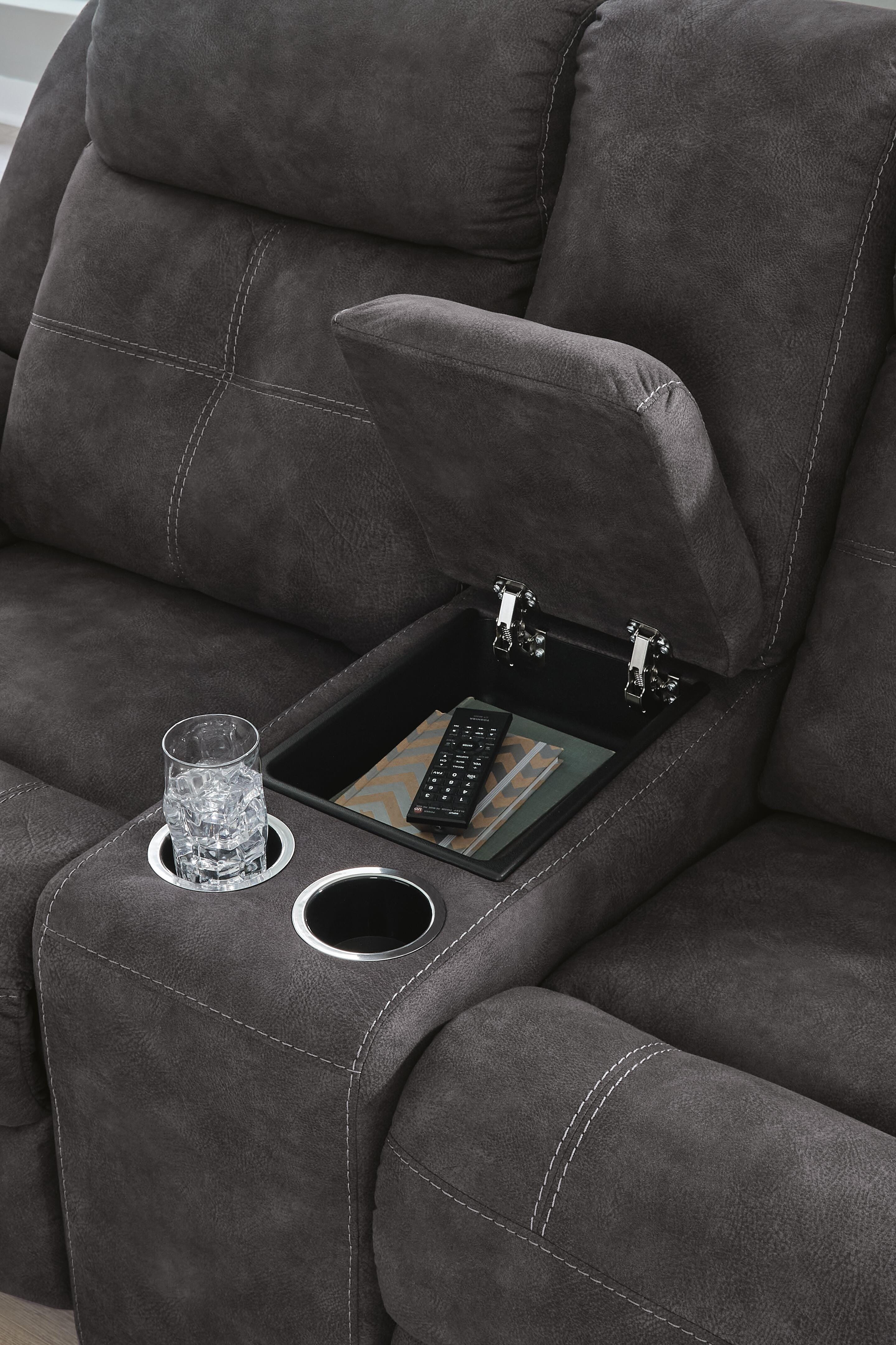 Brysonview Reclining Loveseat with Console
