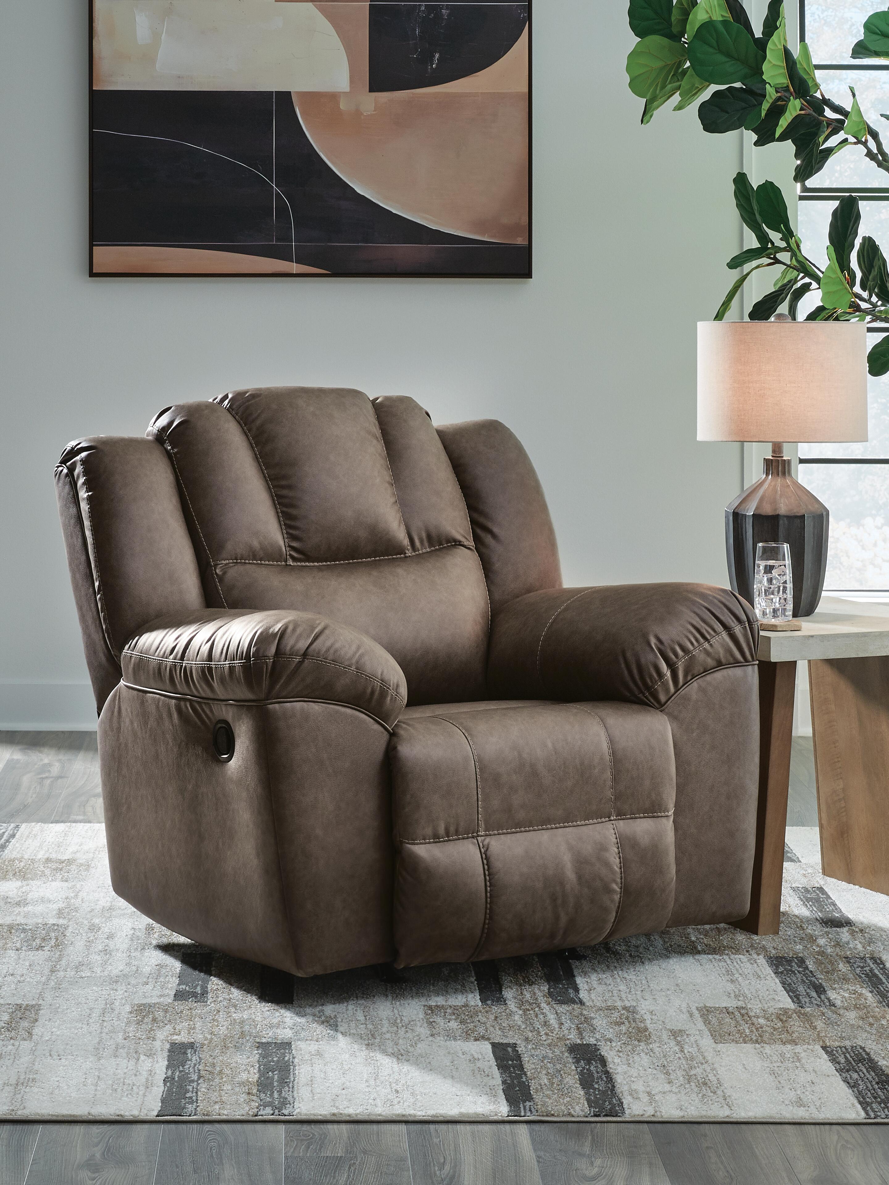Dar Furniture - Ashley Furniture - Lowilla Recliner - Rocker Recliner / Driftwood - PC6450625