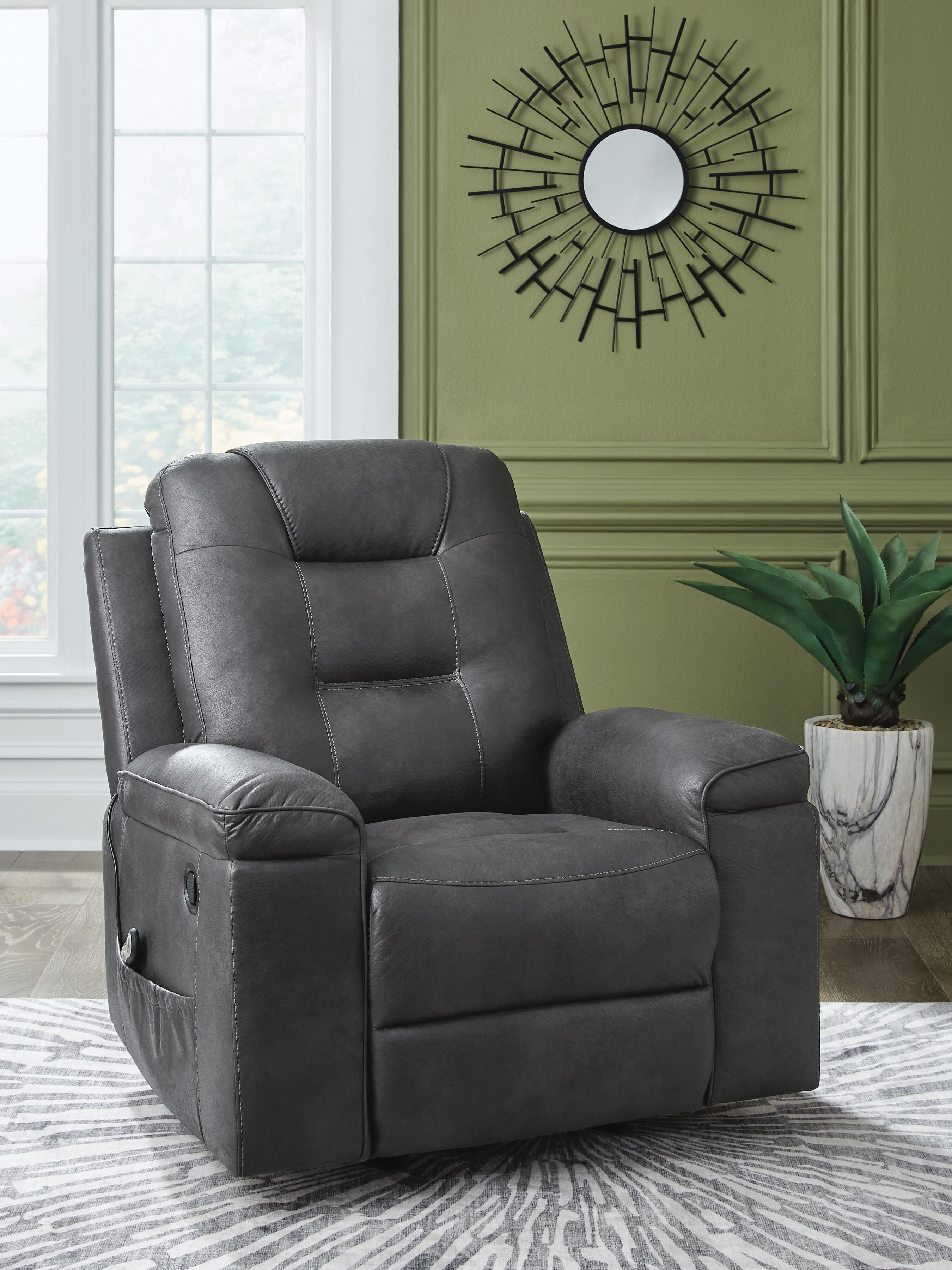 Dar Furniture - Ashley Furniture - Stockworth Recliner - Rocker Recliner / Granite - PC6560525