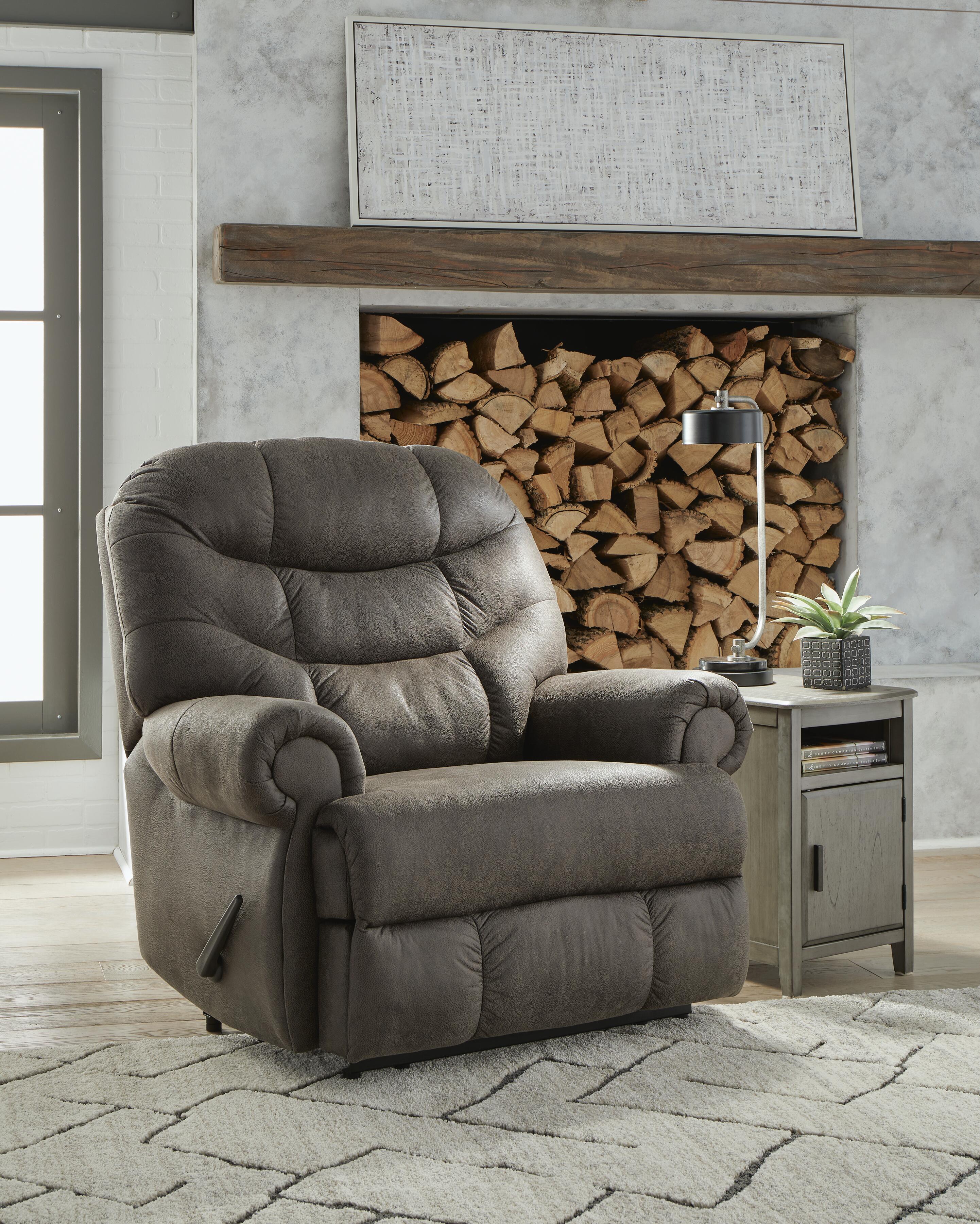 Dar Furniture - Ashley Furniture - Camera Time Recliner - Zero Wall Recliner / Gunmetal - 6570729