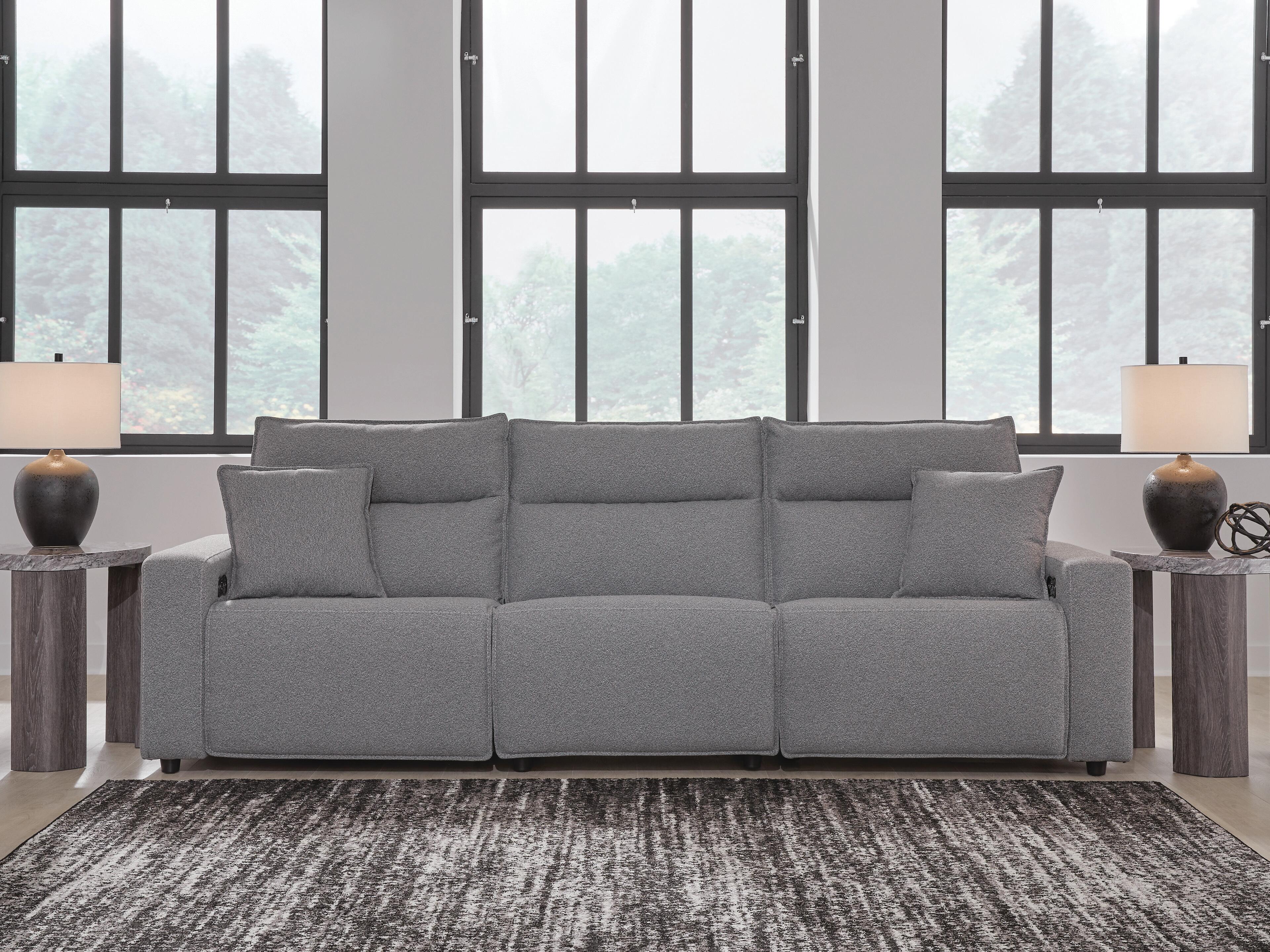 Dar Furniture - Ashley Furniture - Modmax II 3-Piece Power Reclining Sectional - 3-Piece Power Reclining Sectional / Salt and Pepper - 65906S1