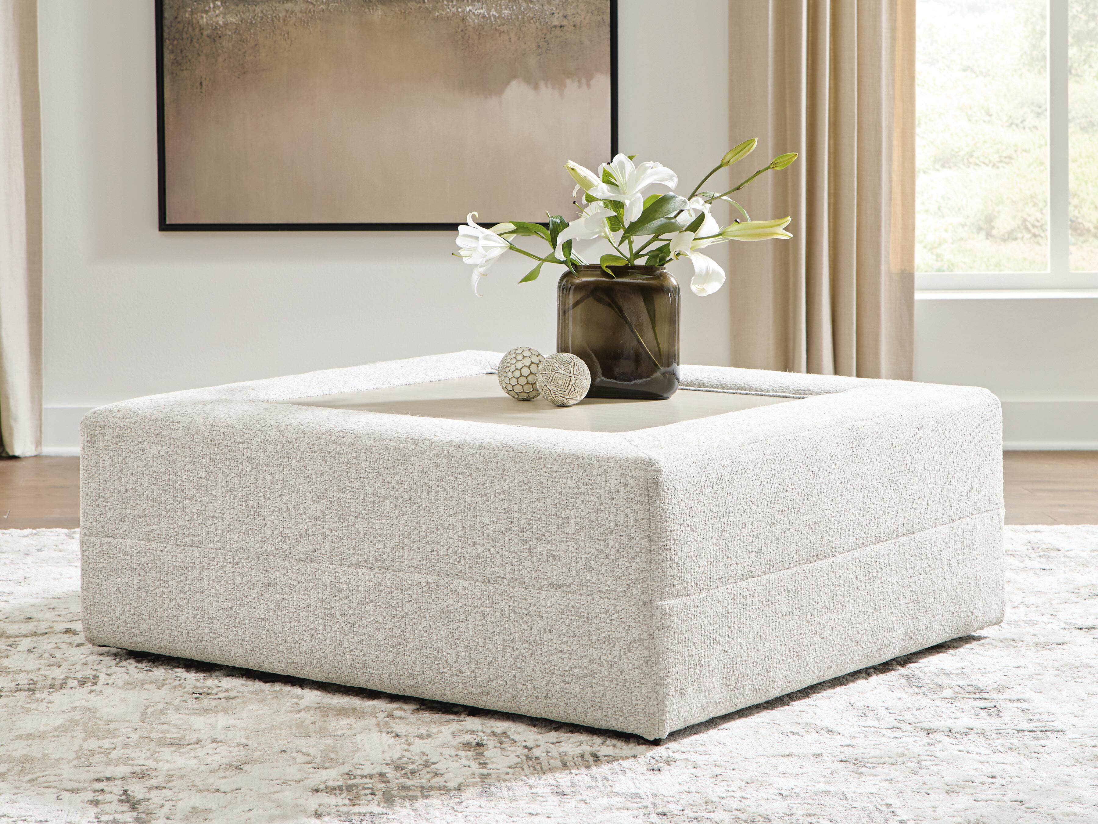 Dar Furniture - Ashley Furniture - Ashbourne Estate Oversized Accent Ottoman - Oversized Accent Ottoman / Snowstone - PC6600408