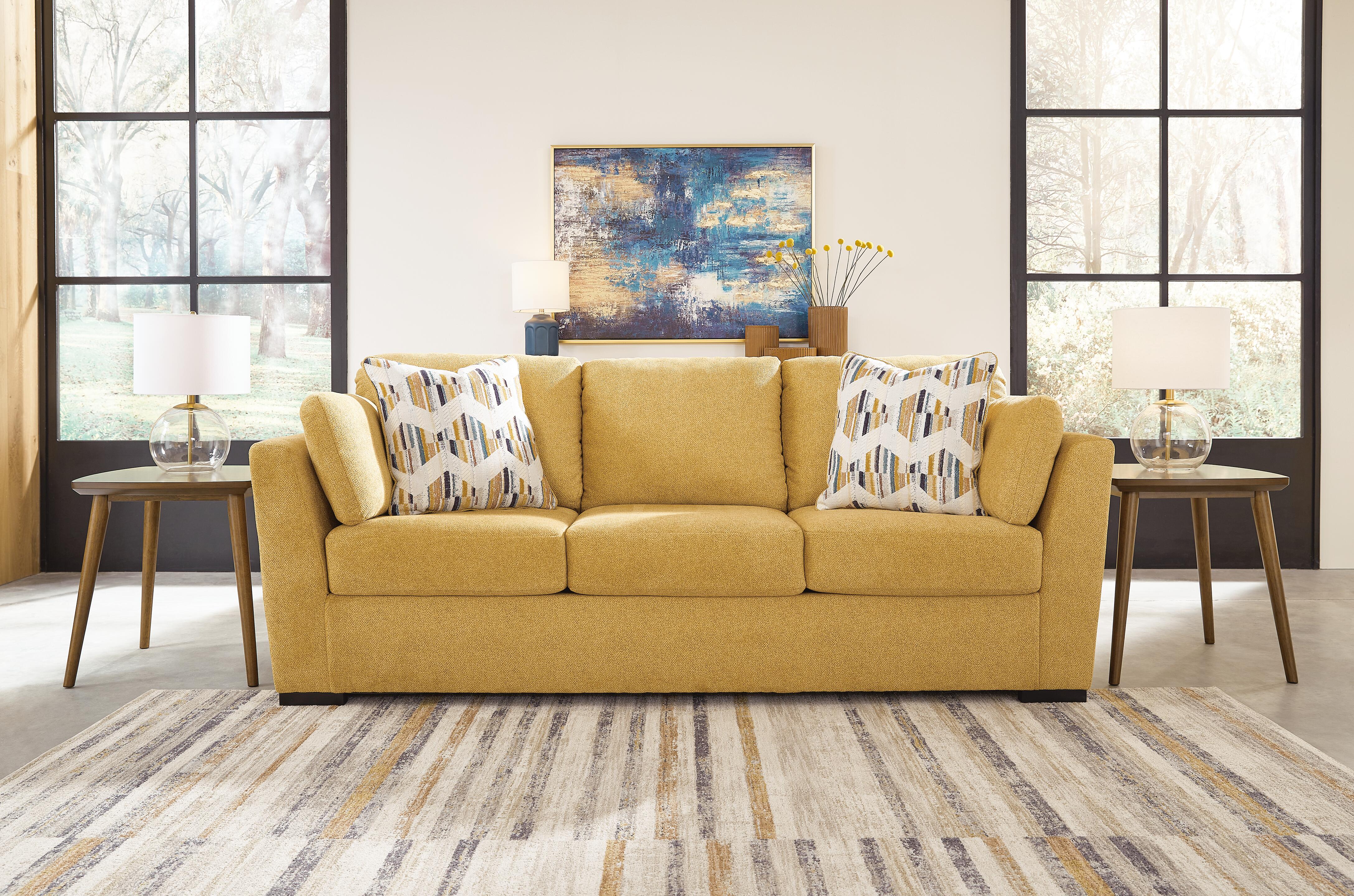 Dar Furniture - Ashley Furniture - Keerwick Sofa - Sofa / Sunflower - 6750638