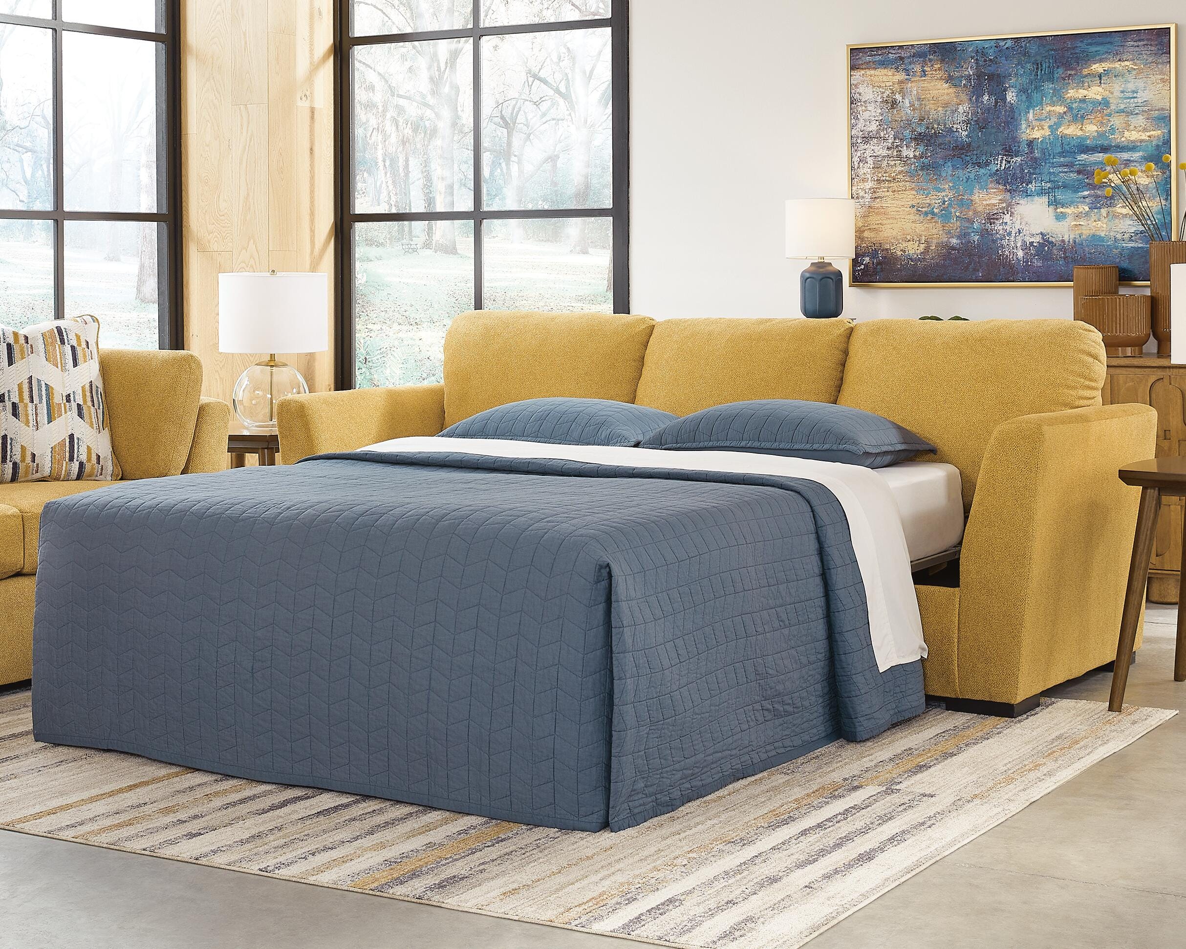 Dar Furniture - Ashley Furniture - Keerwick Queen Sofa Sleeper - Queen Sofa Sleeper / Sunflower - 6750639