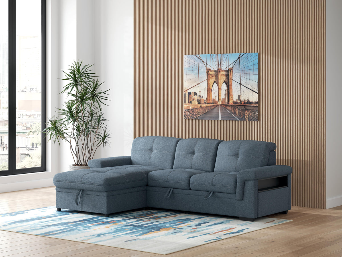 Dar Furniture - Ashley Furniture - Shayward Wall Art - Wall Art / Blue/Amber - A8000435