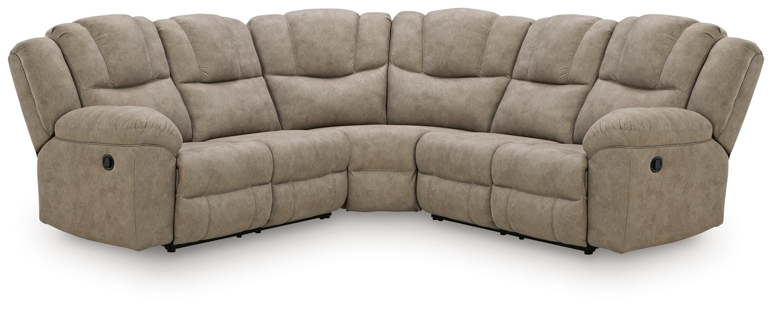Dar Furniture - Ashley Furniture - Pearce-Pike 3-Piece Reclining Sectional - 3-Piece Reclining Sectional / Birch - PC69205S4