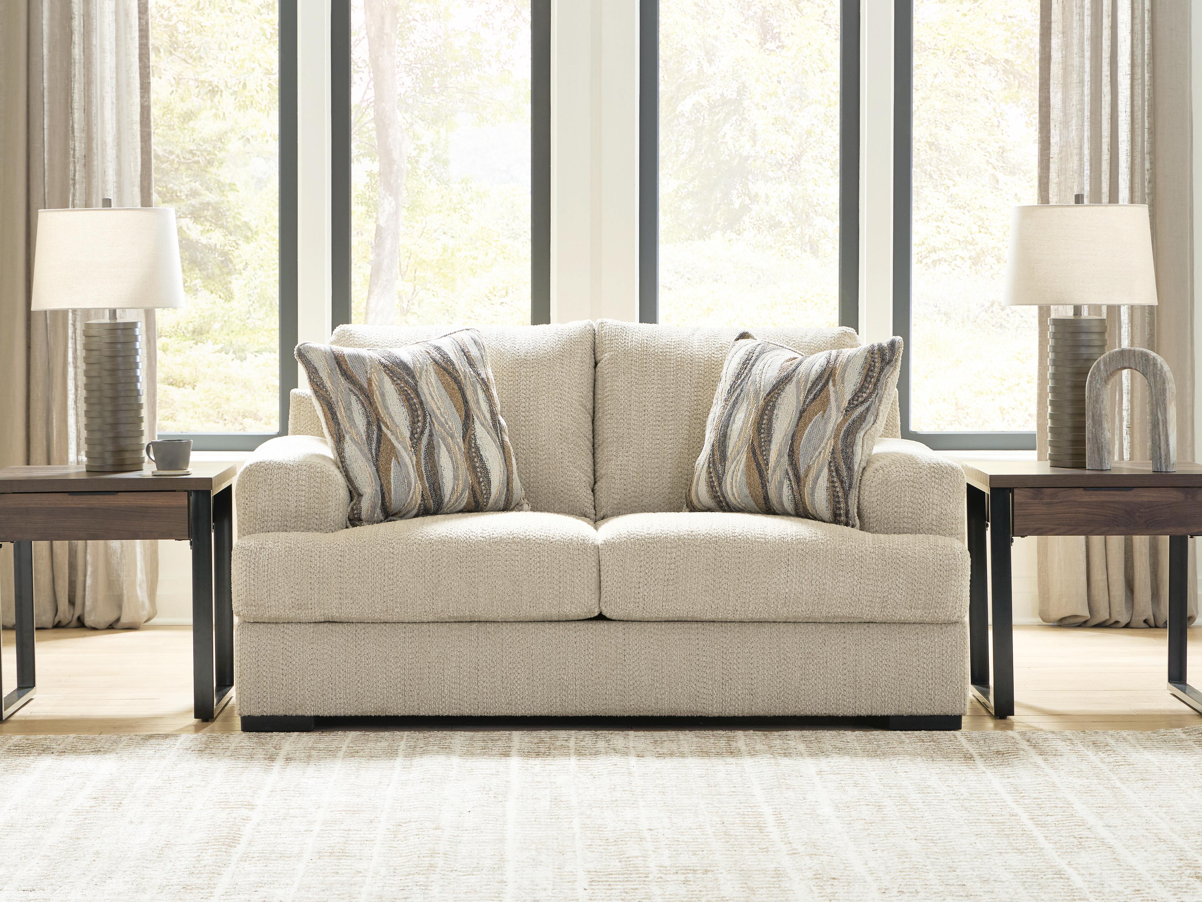 Dar Furniture - Ashley Furniture - Lofwood Loveseat - Loveseat / Oatmeal - PC6960535