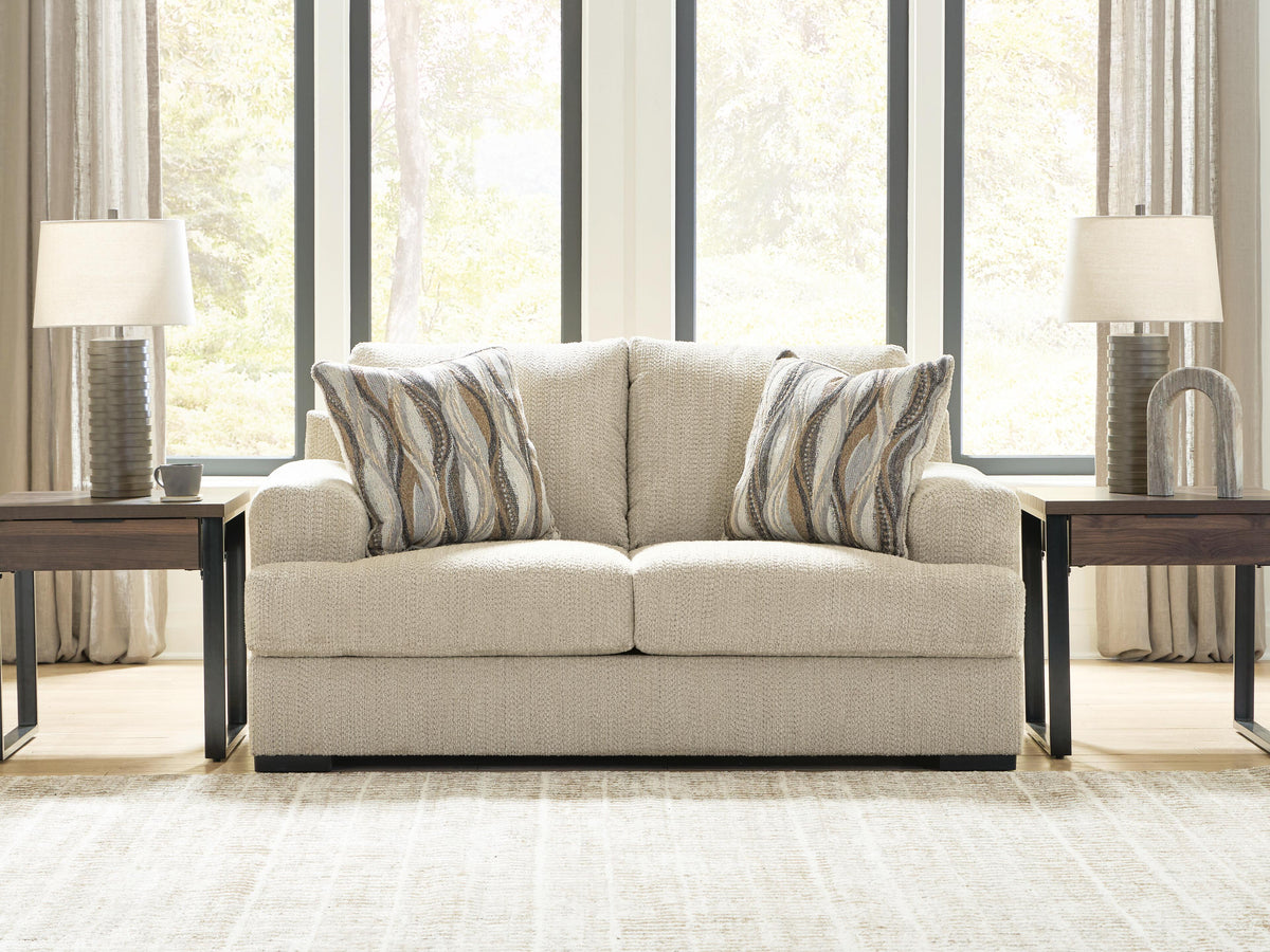 Dar Furniture - Ashley Furniture - Lofwood Loveseat - Loveseat / Oatmeal - PC6960535