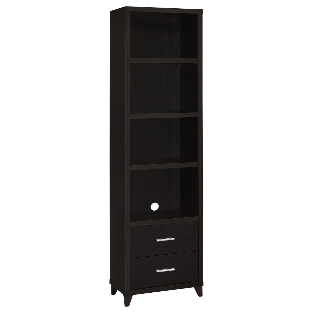 Dar Furniture - Coaster - Lewes 4-shelf Engineered Wood Media Tower Cappuccino - 700882