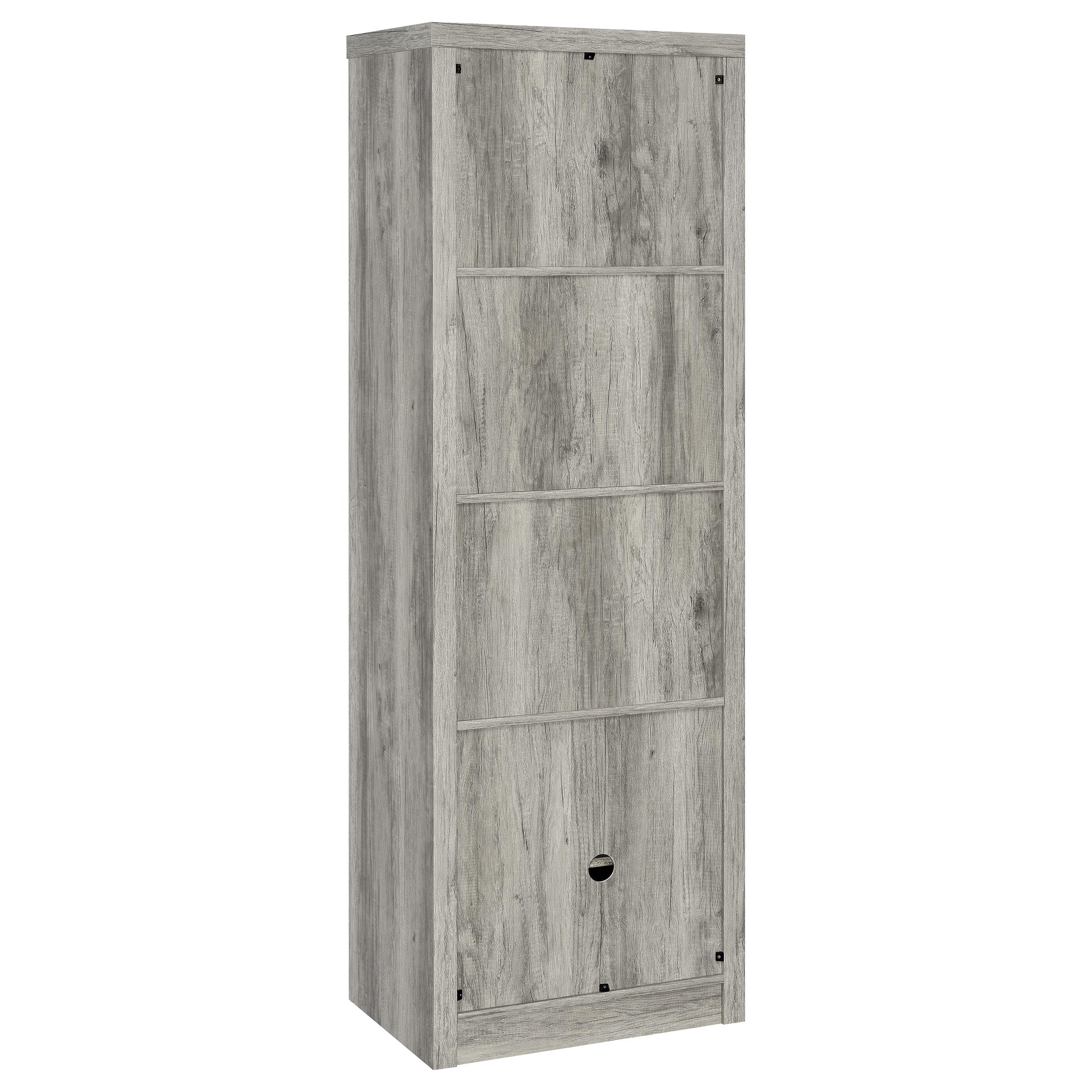 Burke 3-piece 59-inch TV Entertainment Center Grey Driftwood