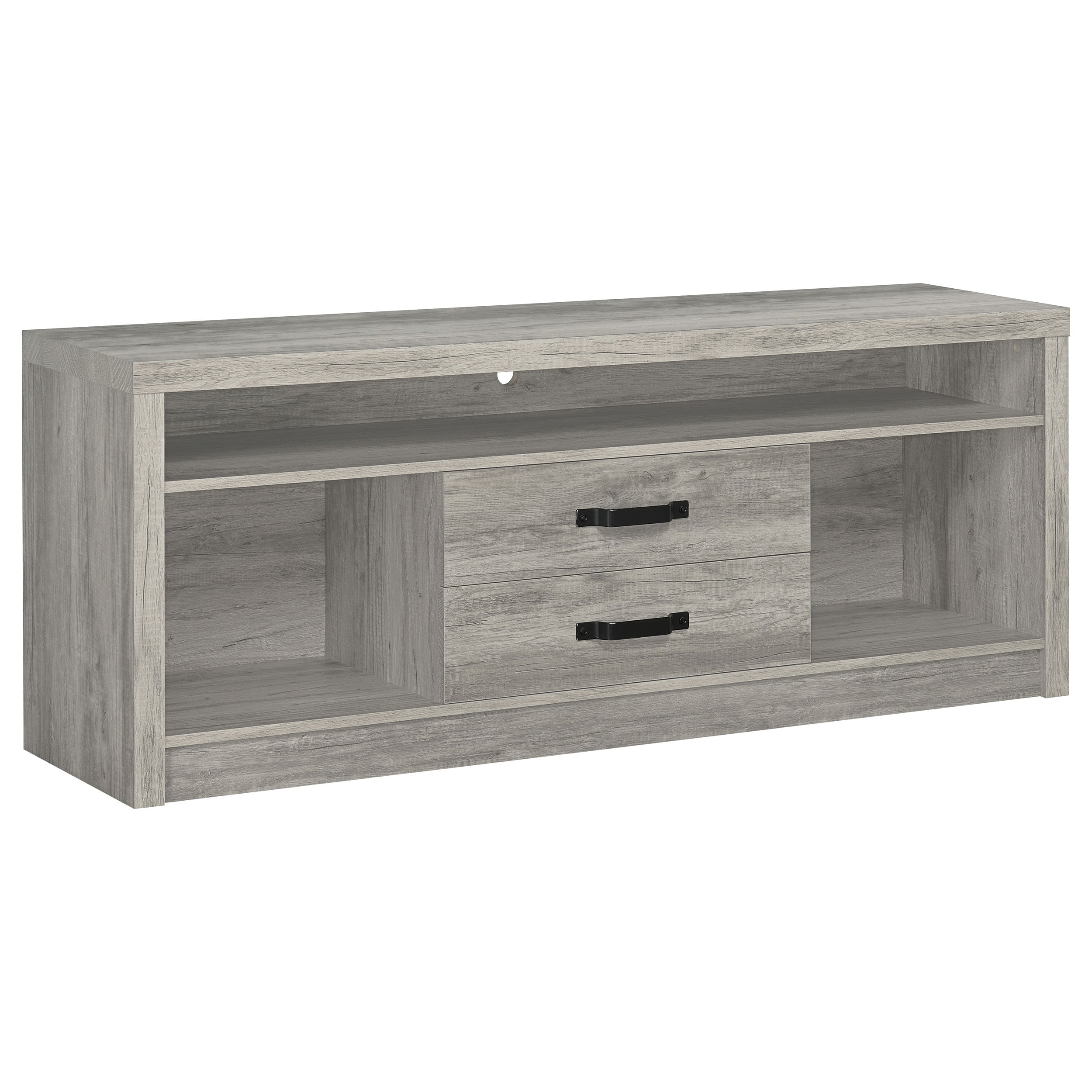 Dar Furniture - Coaster - Burke 2-drawer Engineered Wood 59-inch TV Stand Grey Driftwood - 701024