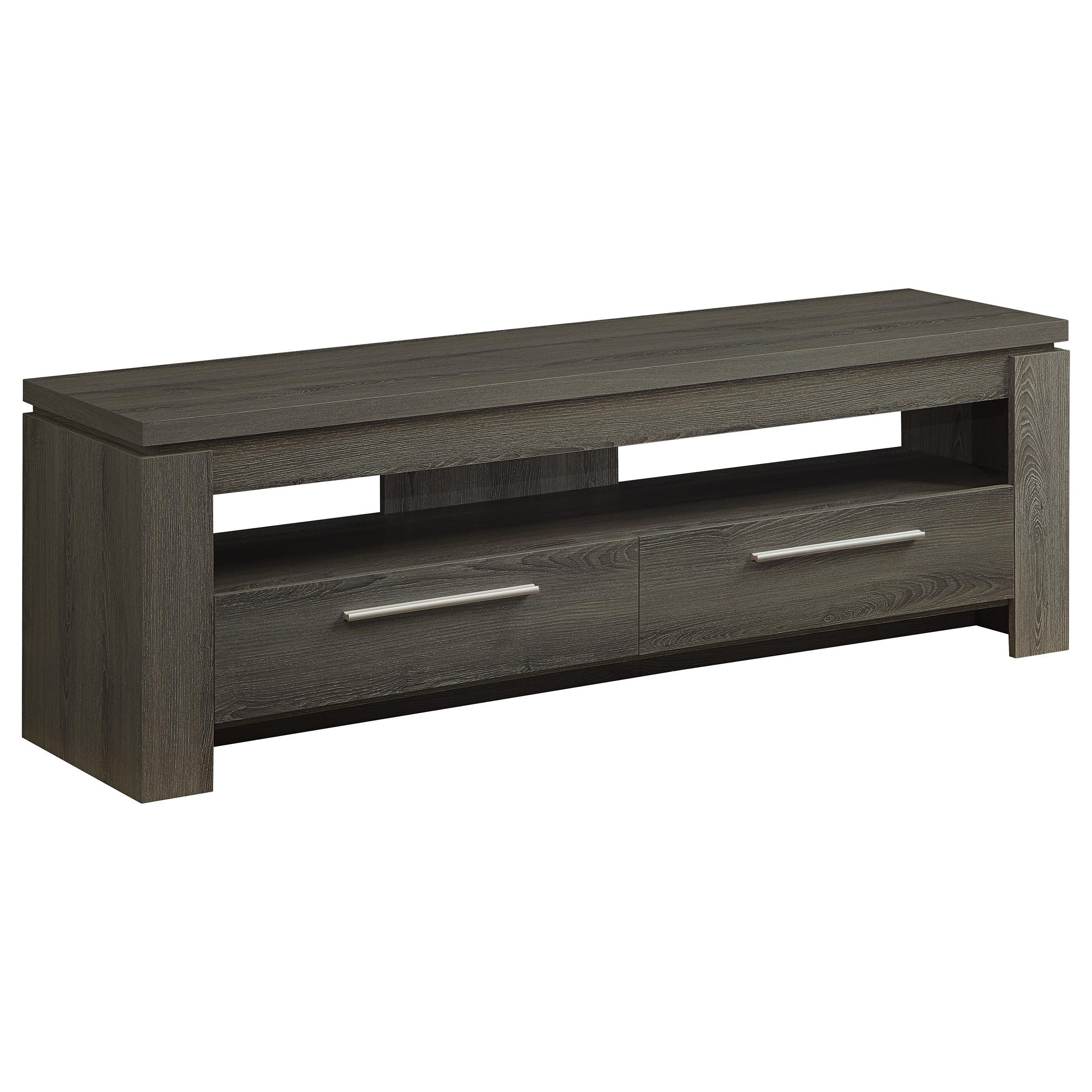 Dar Furniture - Coaster - Elkton 2-drawer Engineered Wood 59-inch TV Stand Weathered Grey - 701979