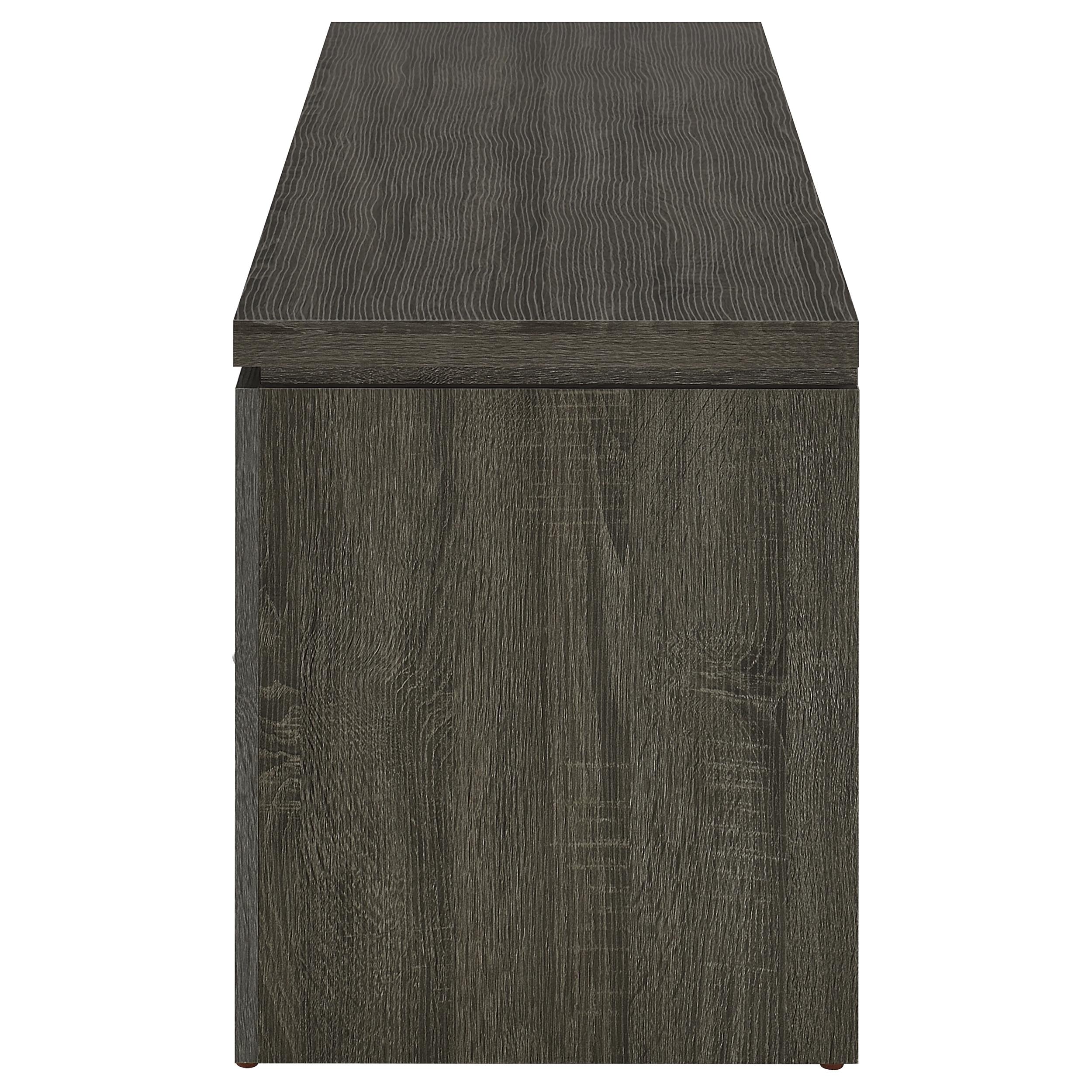 Elkton 2-drawer Engineered Wood 59-inch TV Stand Weathered Grey