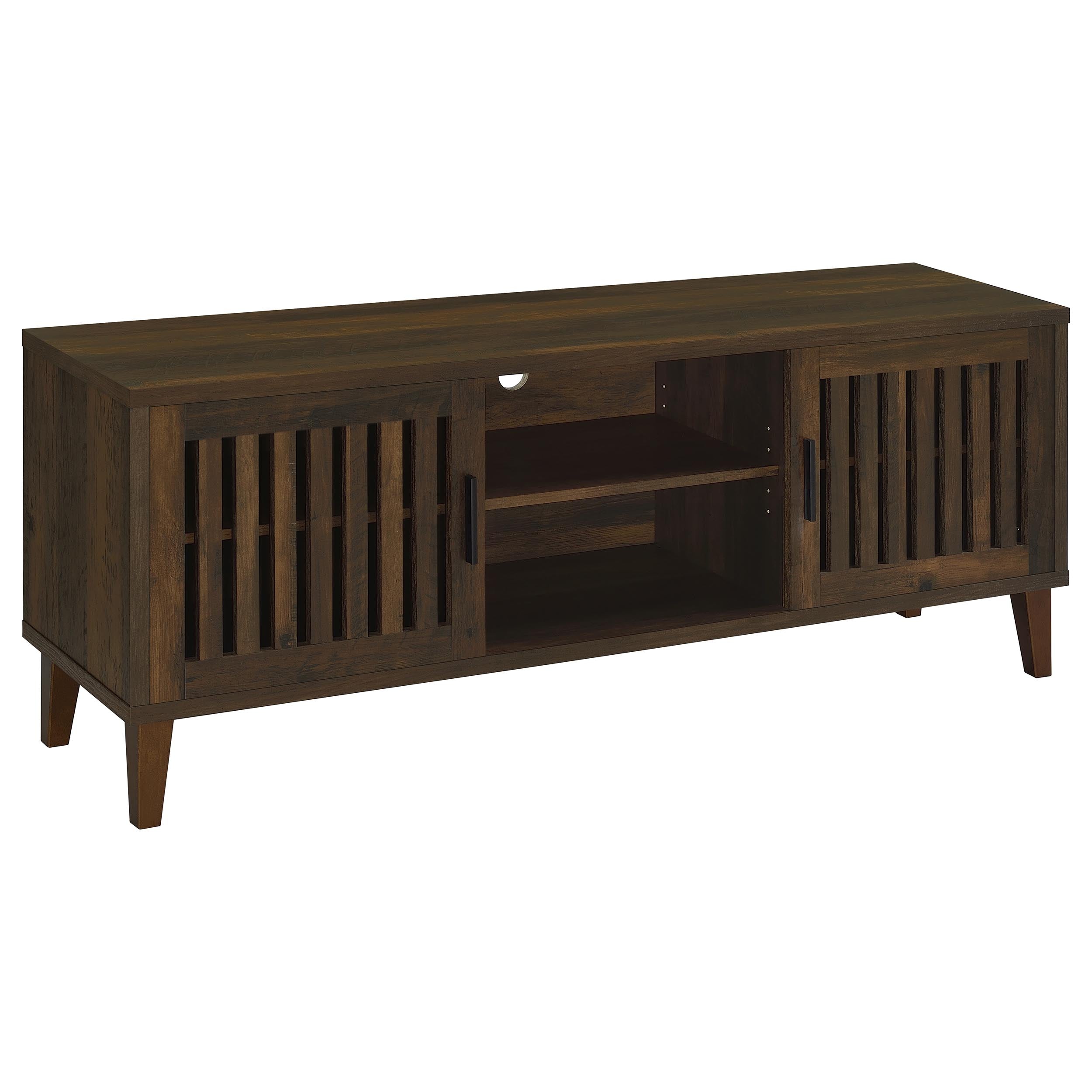 Dar Furniture - Coaster - Sedona 2-door Engineered Wood 60-inch TV Stand Dark Pine - 701982