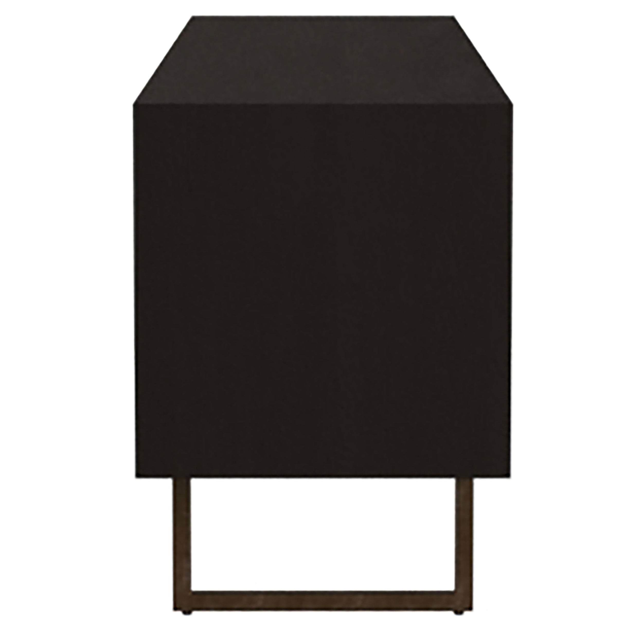 Marsden 2-door Mango Wood 70-inch TV Stand Charcoal Black