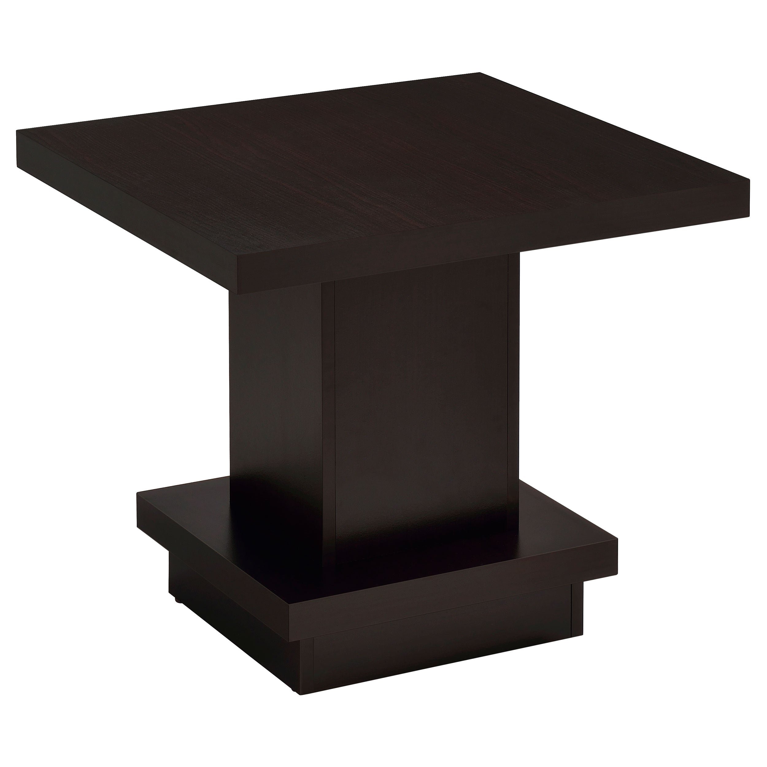 Dar Furniture - Coaster - Reston Square Engineered Wood Side End Table Cappuccino - 705167