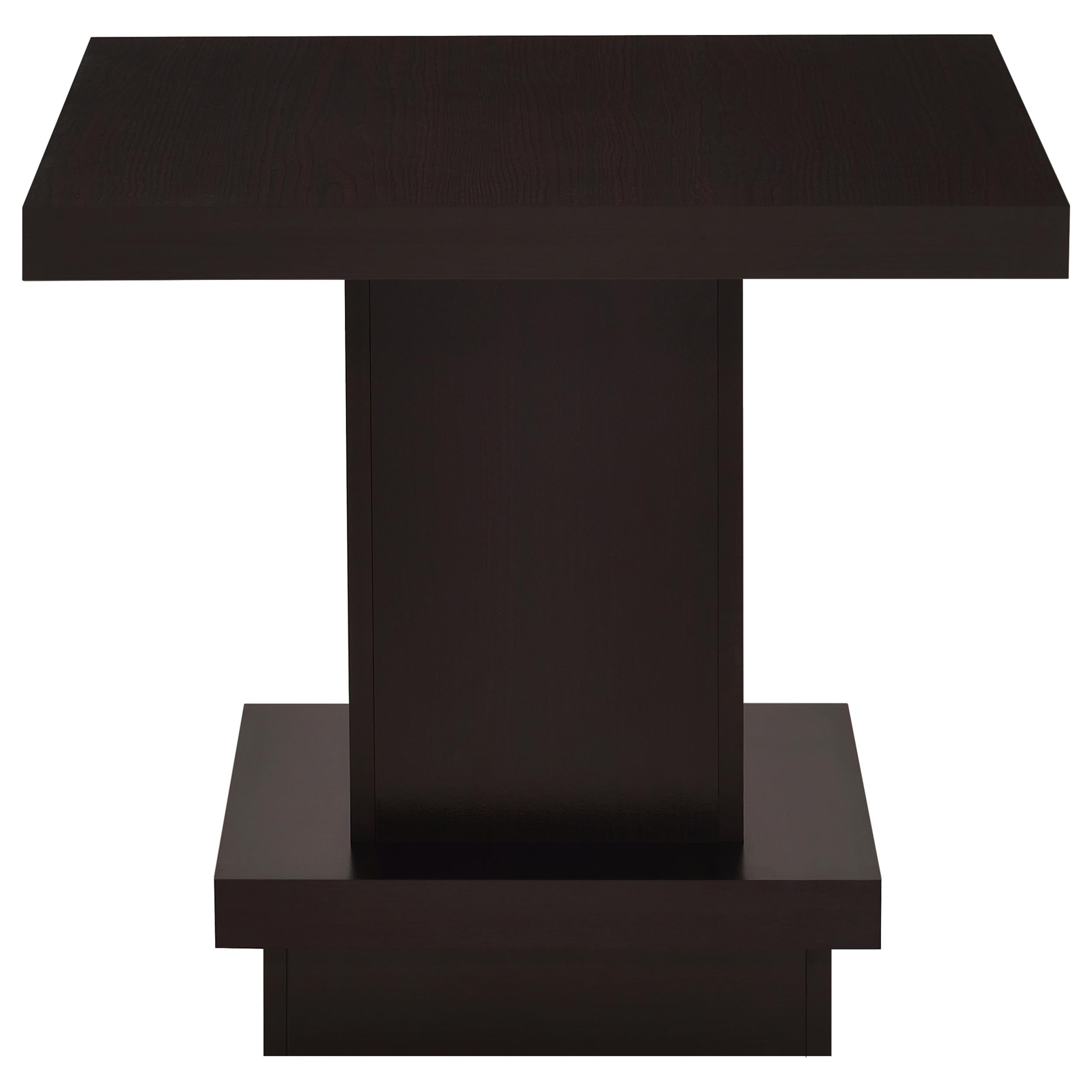 Reston 3-piece Square Coffee and End Table Set Cappuccino