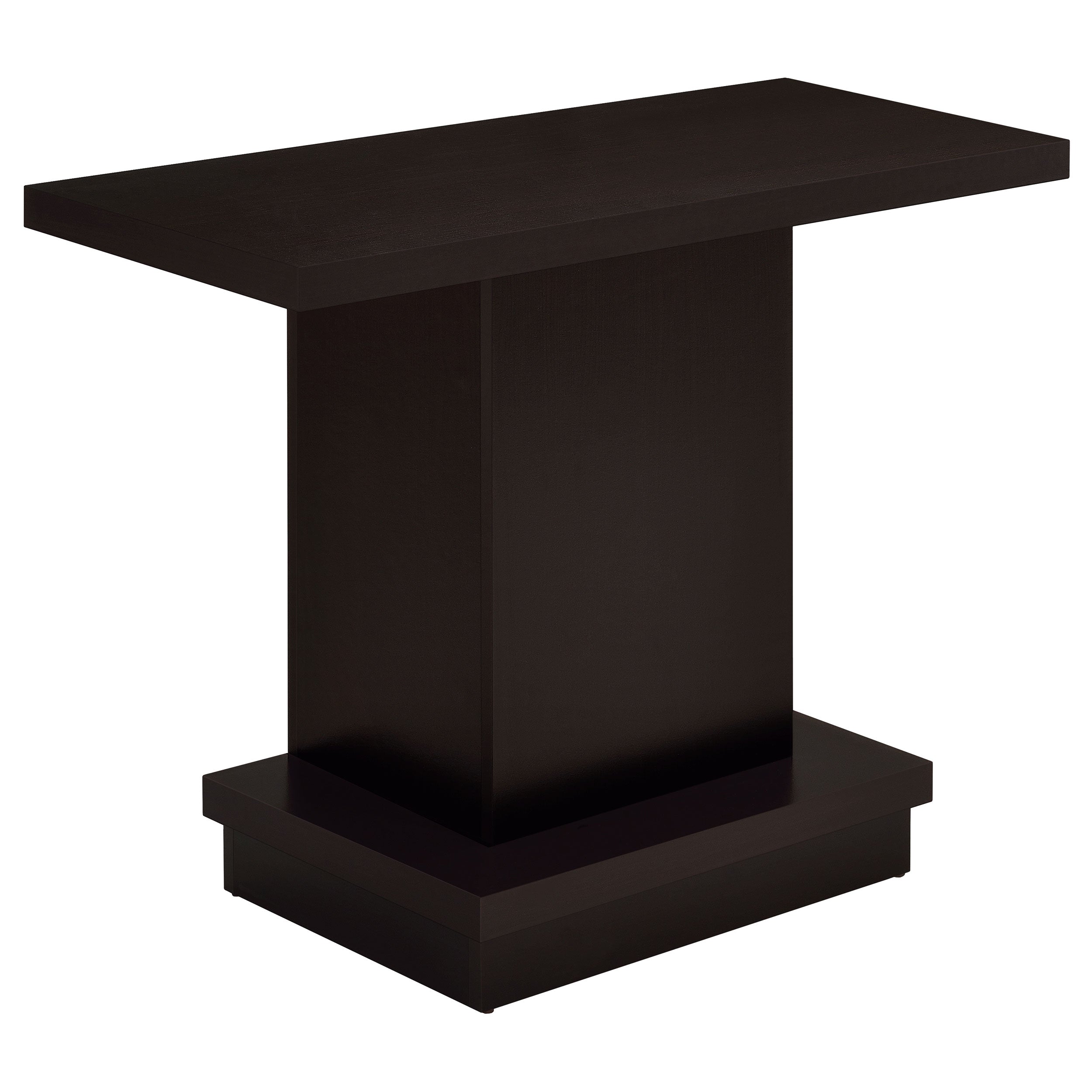 Dar Furniture - Coaster - Reston Engineered Wood Pedestal Console Table Cappuccino - 705169