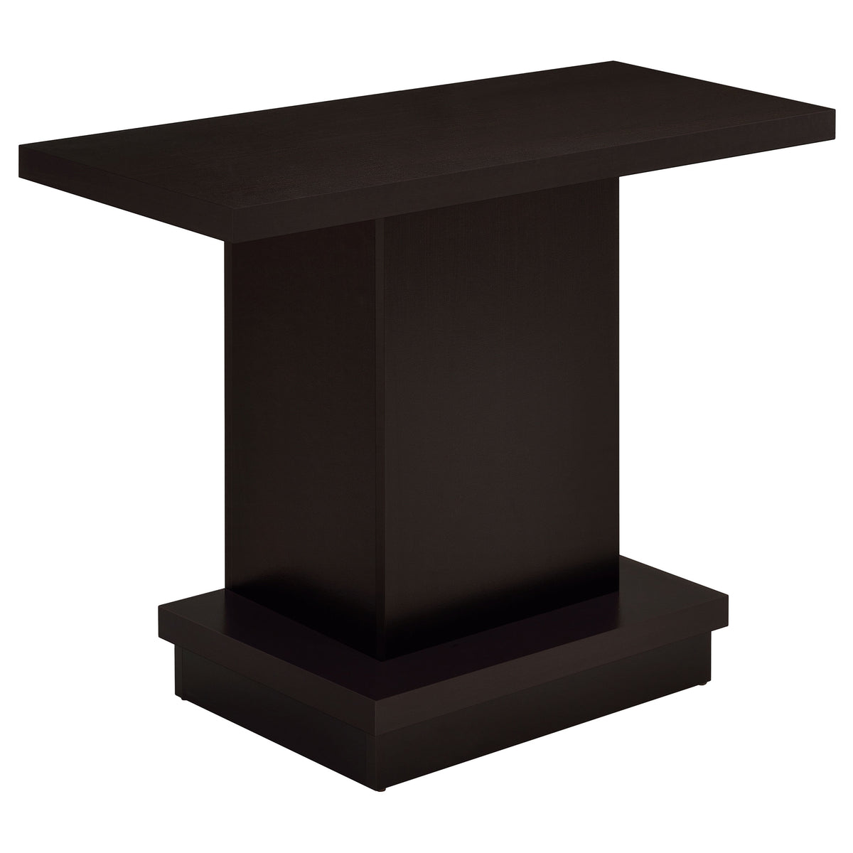 Dar Furniture - Coaster - Reston Engineered Wood Pedestal Console Table Cappuccino - 705169
