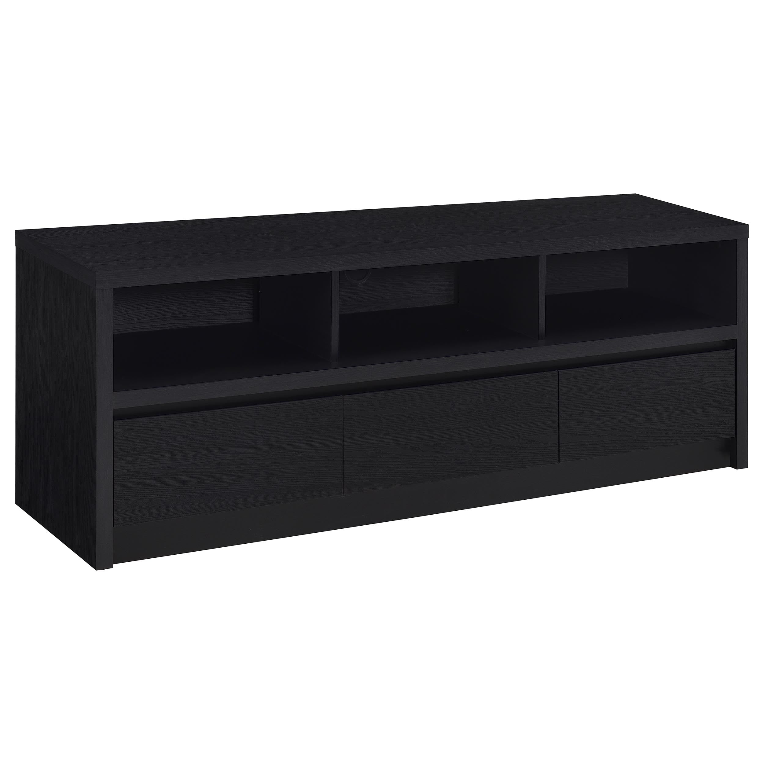 Dar Furniture - Coaster - Rutland 59-inch 3-drawer TV Stand Media Console Black - 705802
