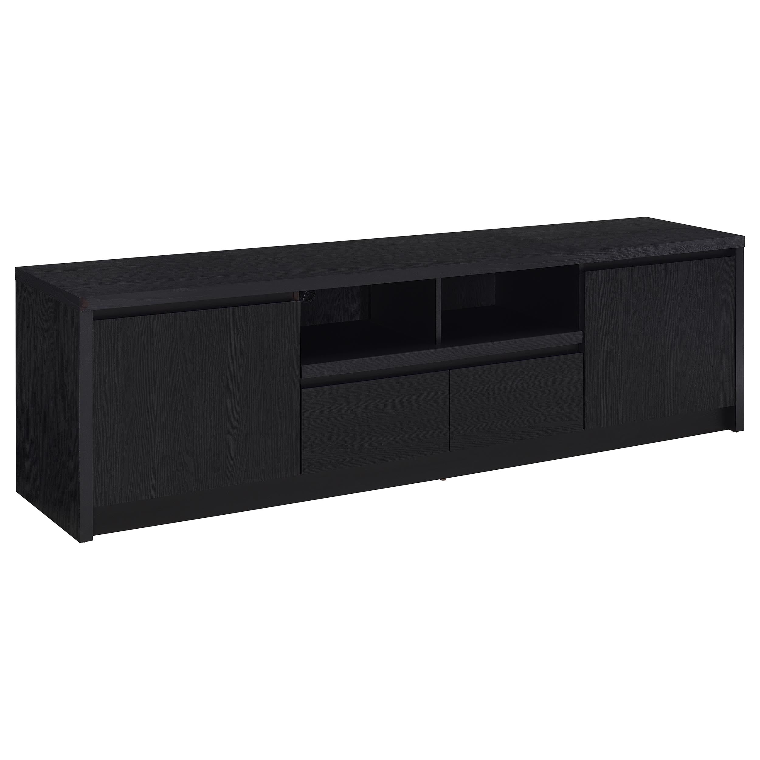 Dar Furniture - Coaster - Winfield 78-inch 2-door TV Stand Media Console Black - 706223