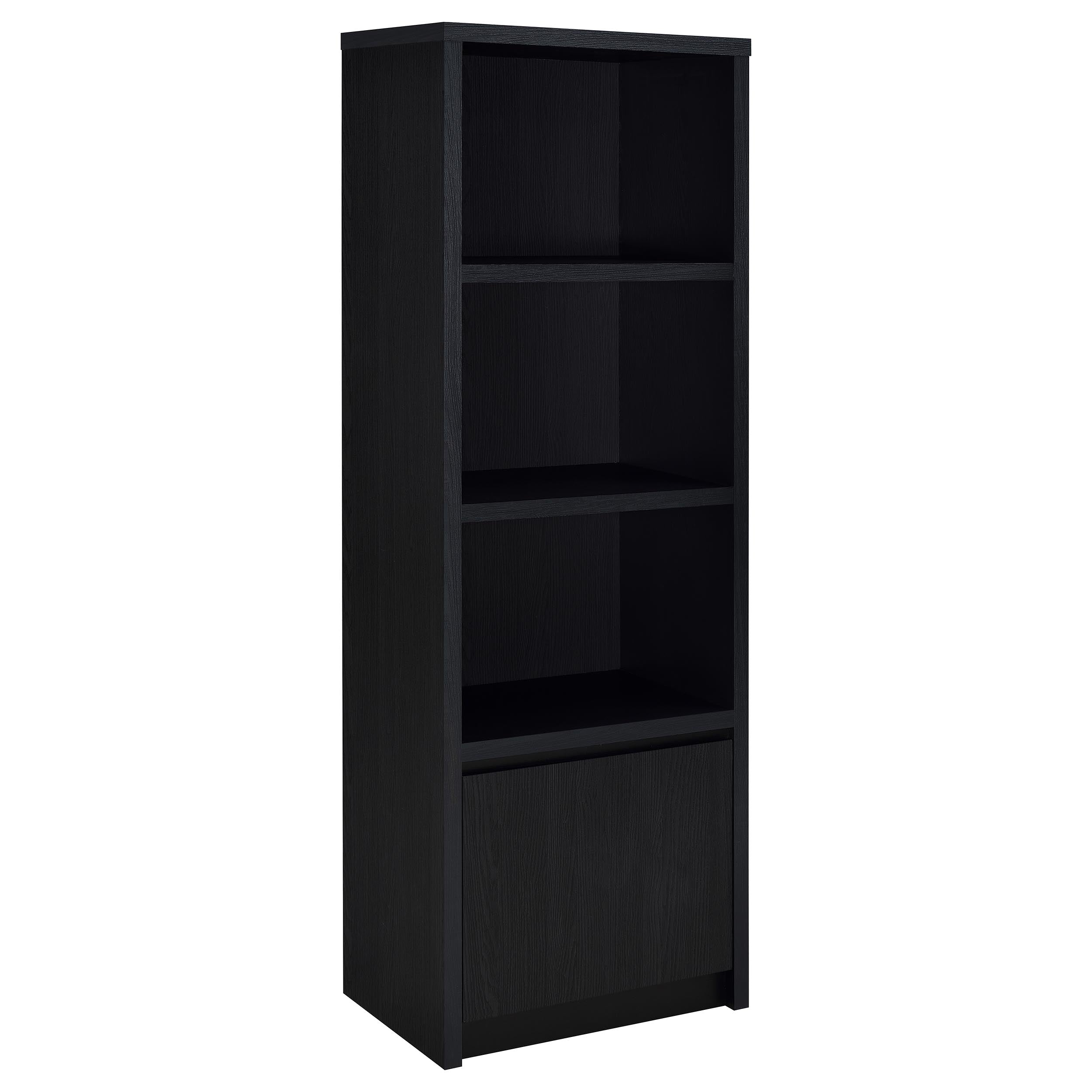 Dar Furniture - Coaster - Winfield 3-shelf Media Tower Entertainment Pier Black - 706224