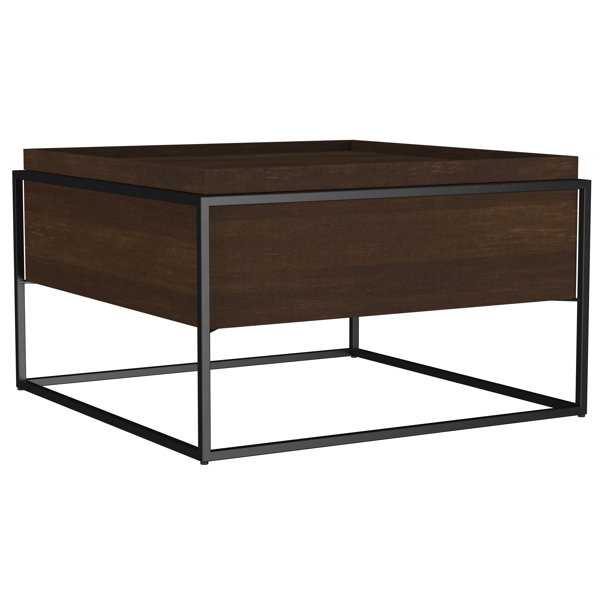 Dar Furniture - Coaster - Fulton 30-inch Square Mango Wood Coffee Table Dark Brown - 706238